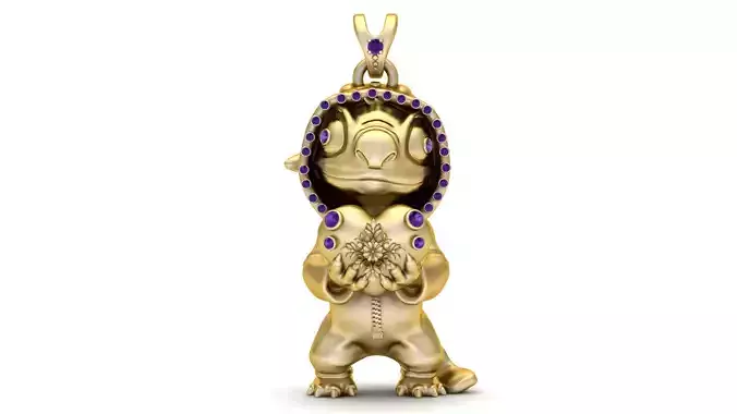 Lilo  Stitch Pendant  3D Printable Model