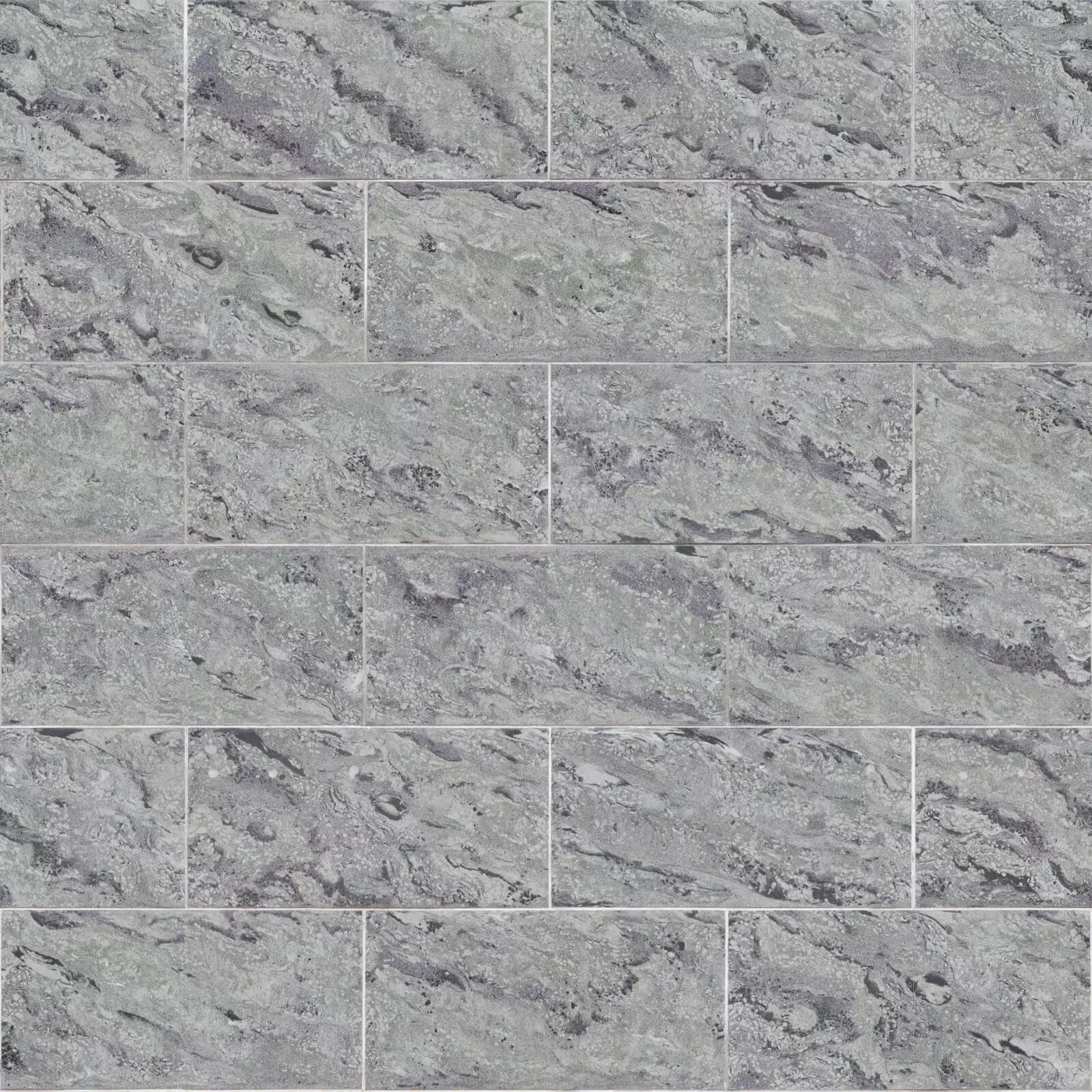 Grey Marble Swirl Tile PBR Texture Texture_0