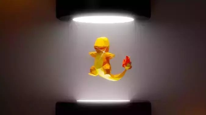 Low Poly Style Charmander 3D print model 3D print model