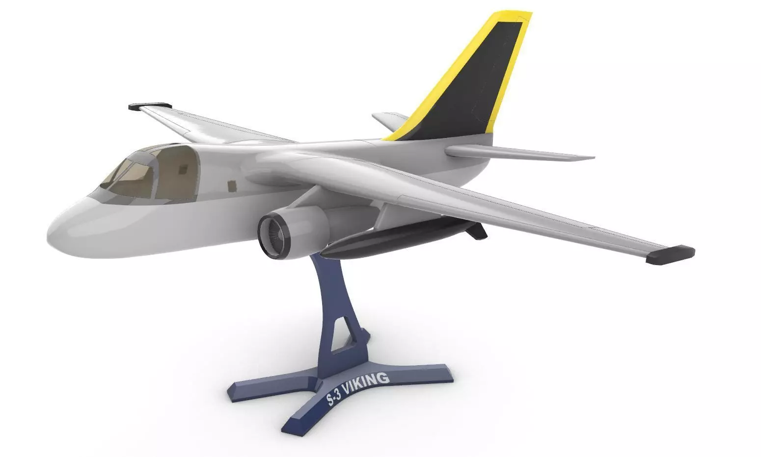 S-3 Viking  3D print model_4