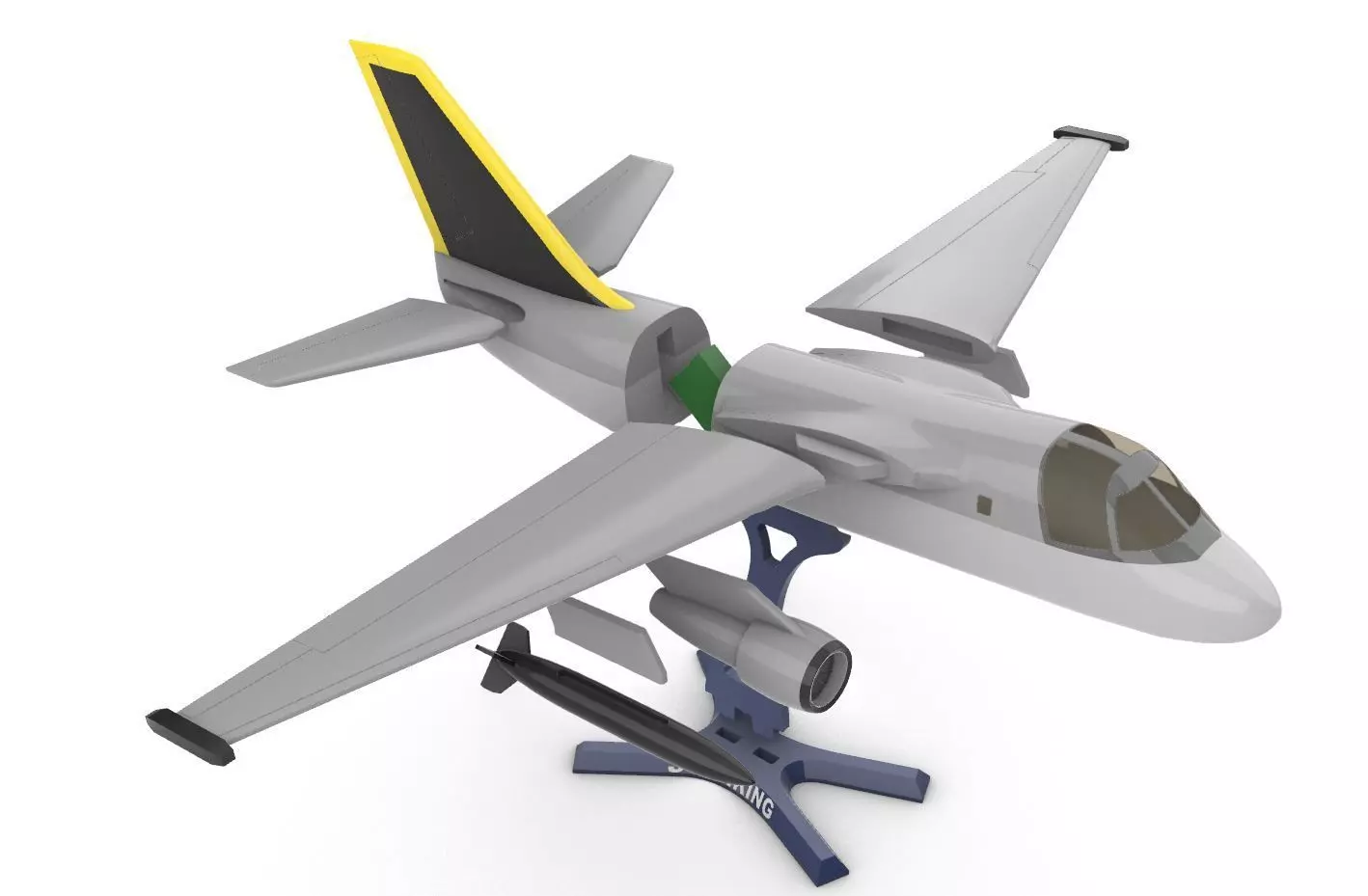 S-3 Viking  3D print model_9