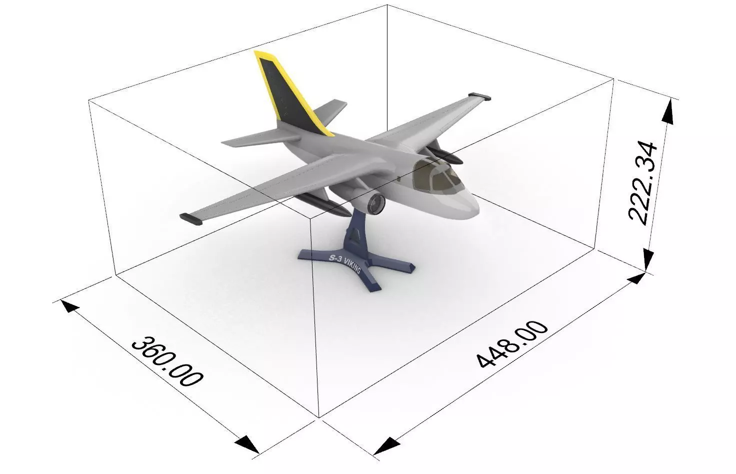 S-3 Viking  3D print model_10