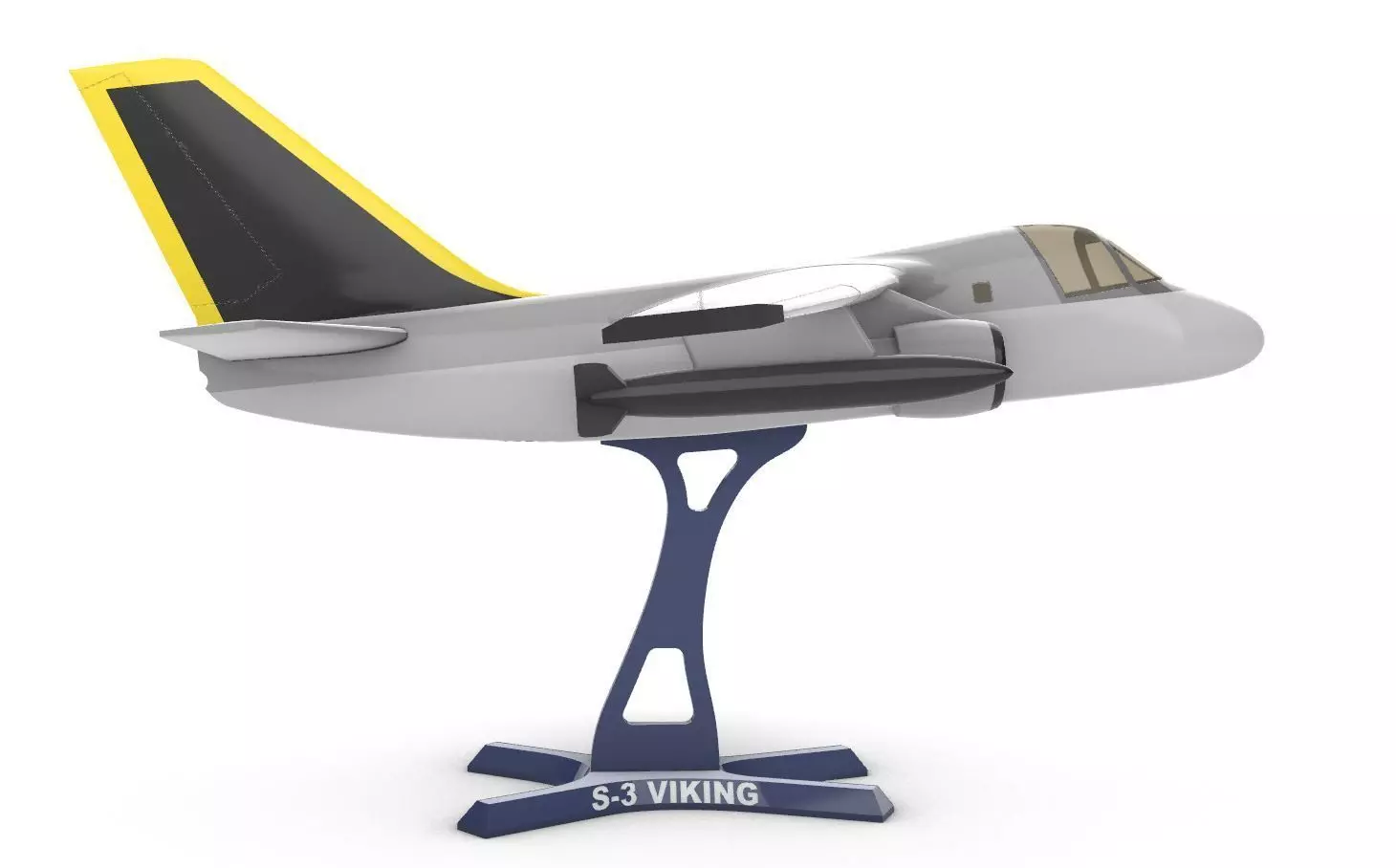S-3 Viking  3D print model_3