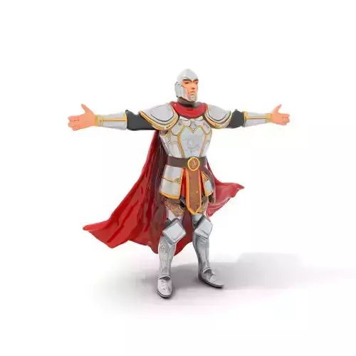 Silver Knight Armor model pack Low-poly 3D model