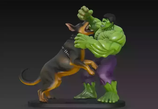 Hulk Dog 3D Model For 3D Print