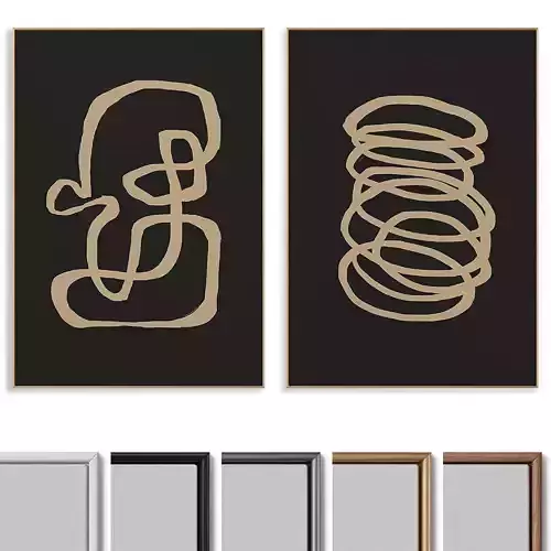Abstract Painting Frame set