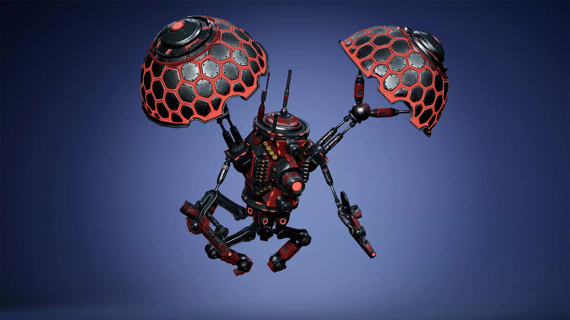 Sci-fi Drone 02 Low-poly 3D model_10