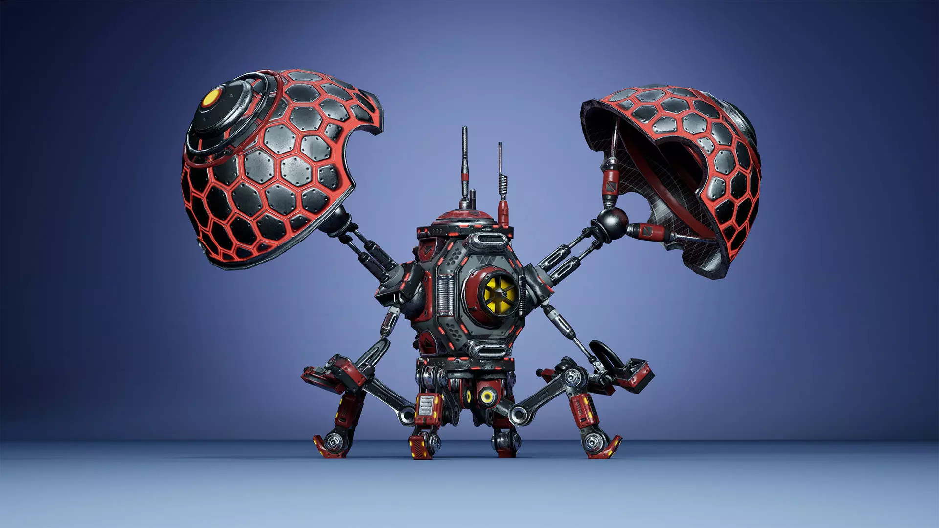 Sci-fi Drone 02 Low-poly 3D model_12