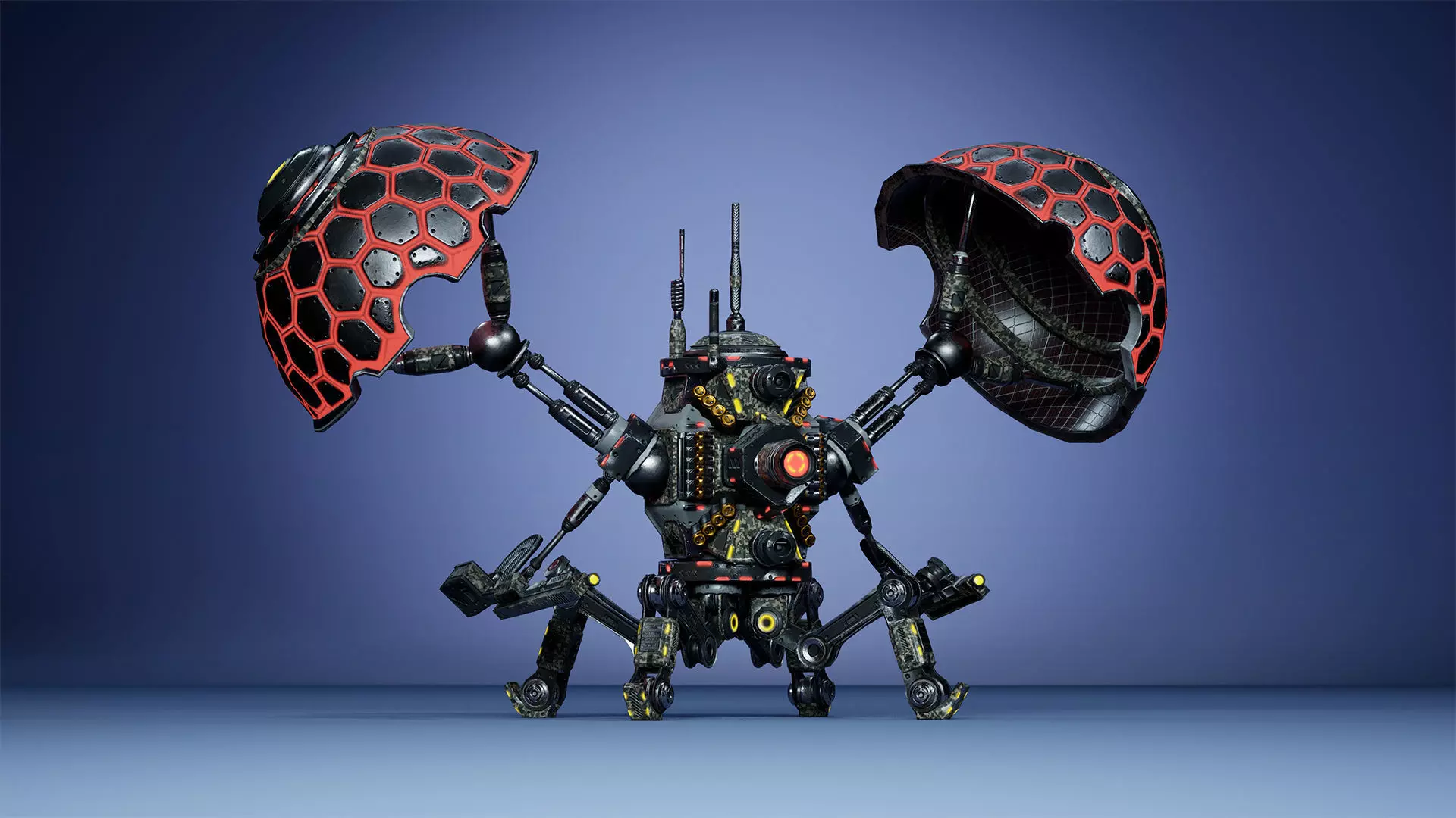 Sci-fi Drone 02 Low-poly 3D model_18