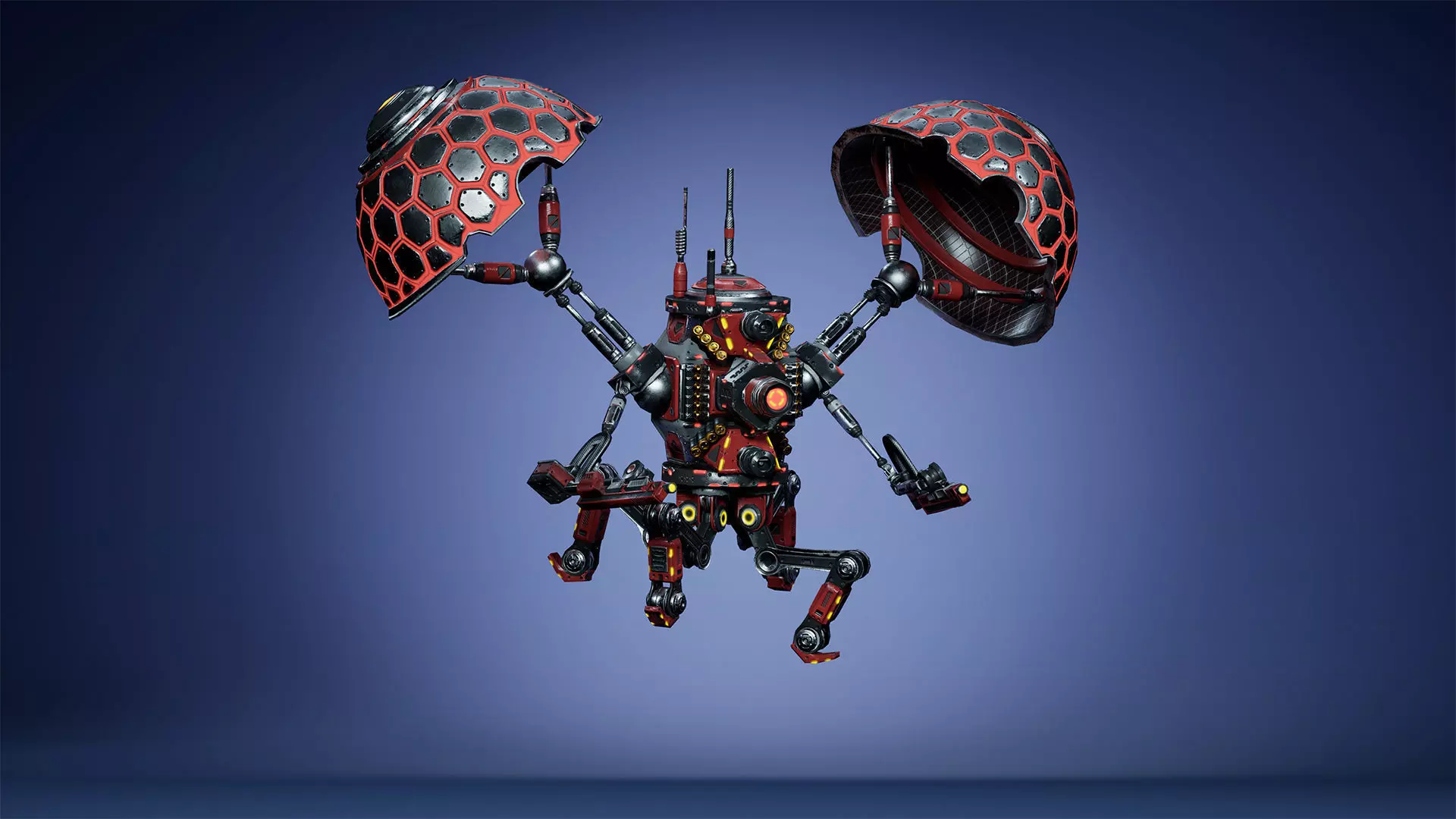 Sci-fi Drone 02 Low-poly 3D model_13