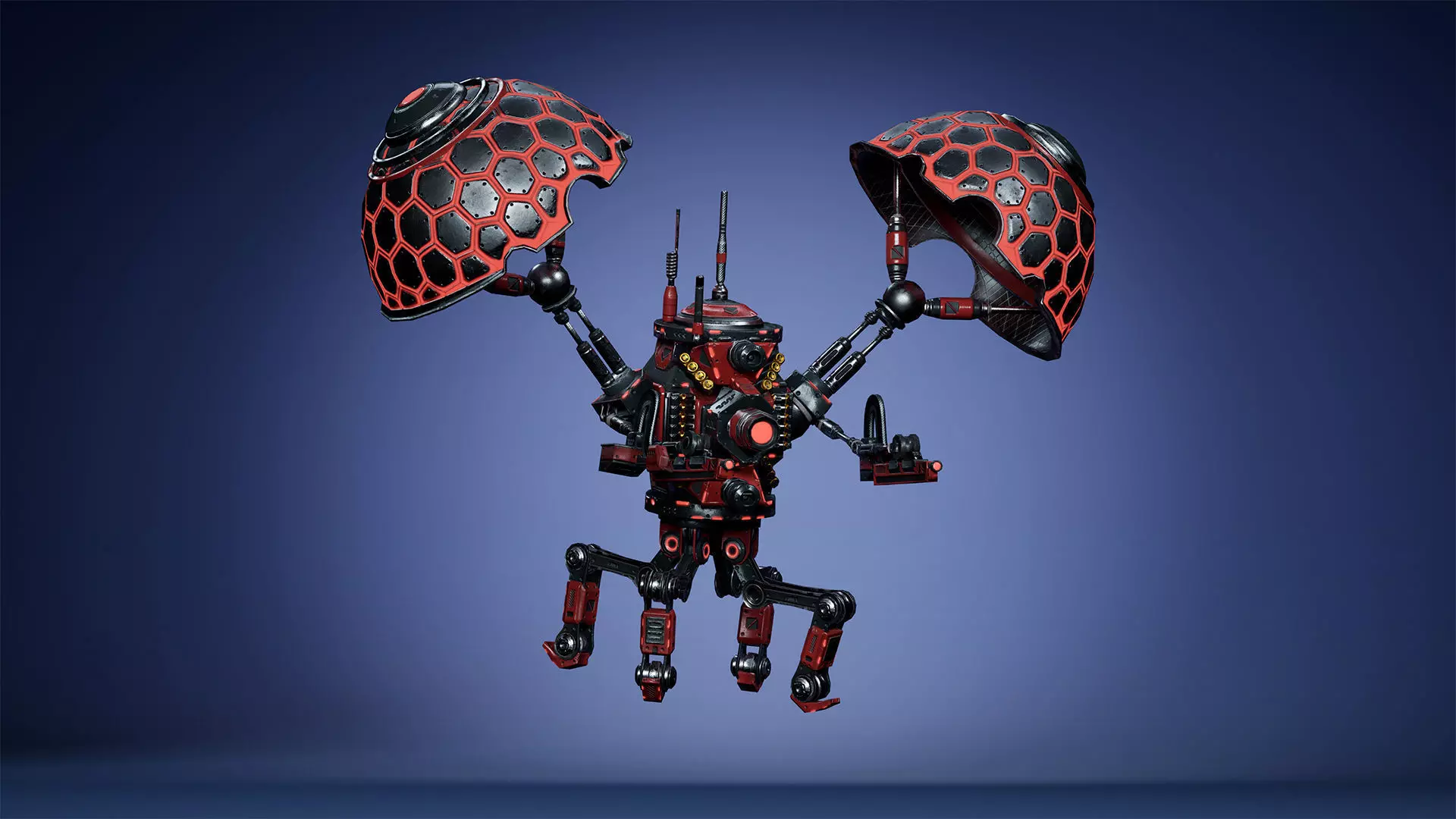 Sci-fi Drone 02 Low-poly 3D model_11