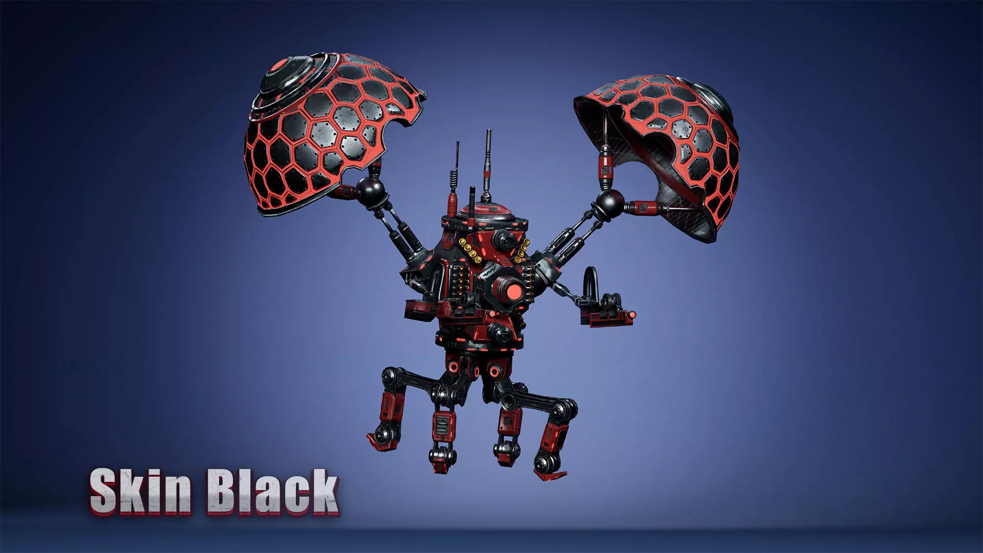 Sci-fi Drone 02 Low-poly 3D model_5