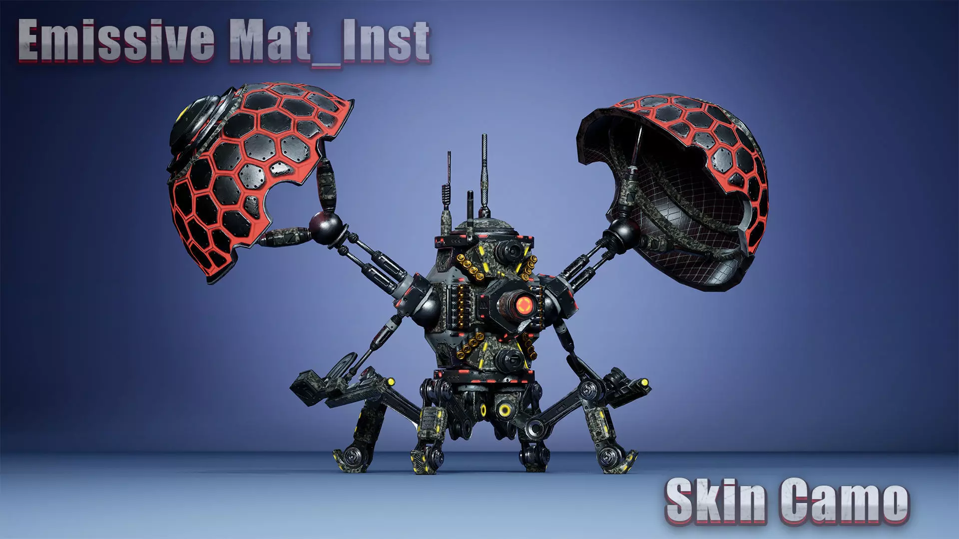 Sci-fi Drone 02 Low-poly 3D model_7