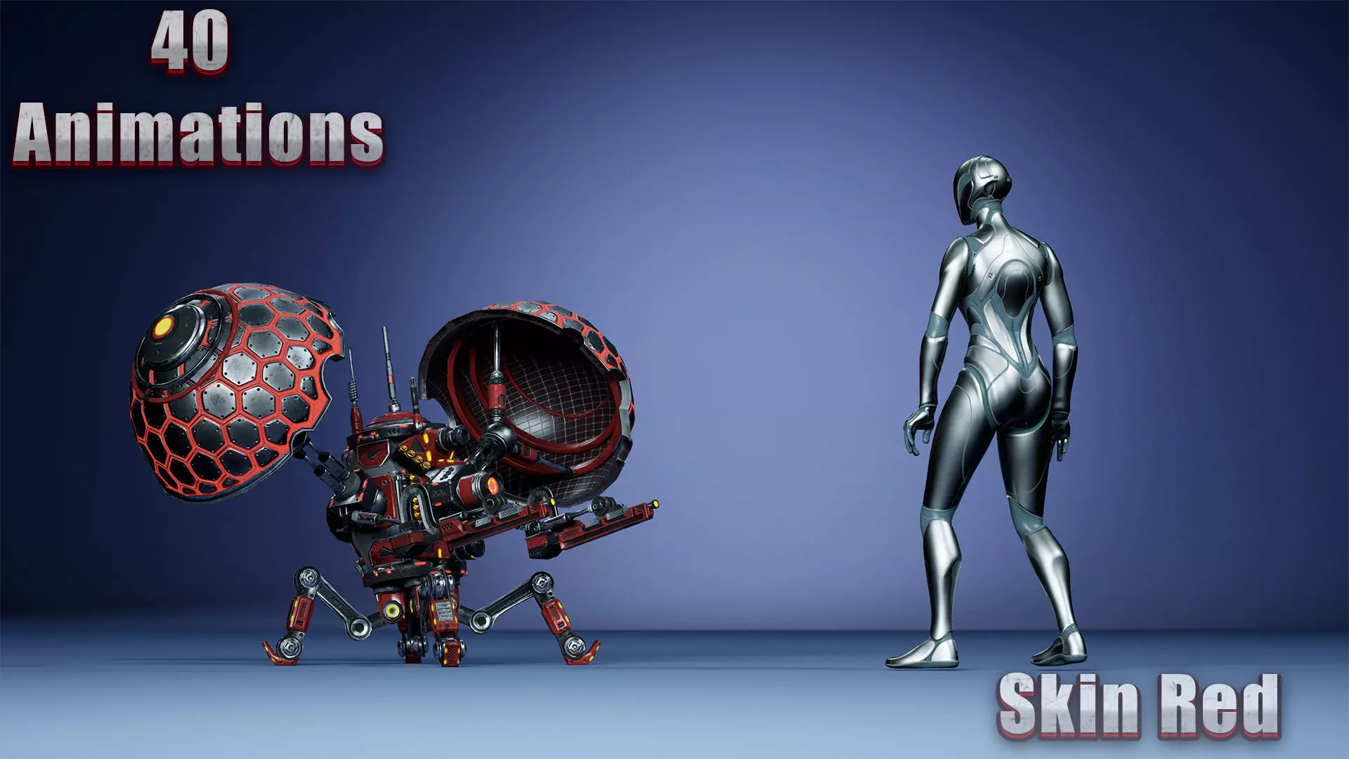 Sci-fi Drone 02 Low-poly 3D model_4