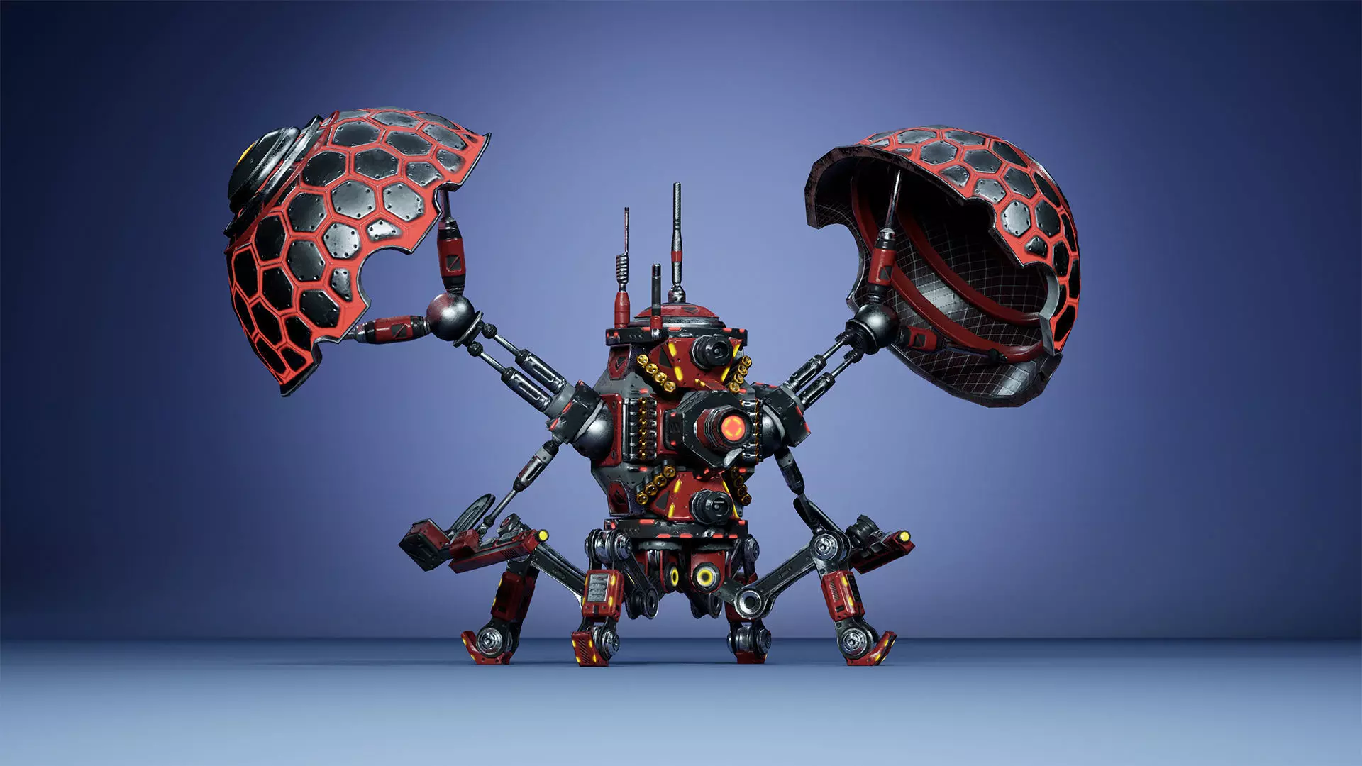 Sci-fi Drone 02 Low-poly 3D model_9