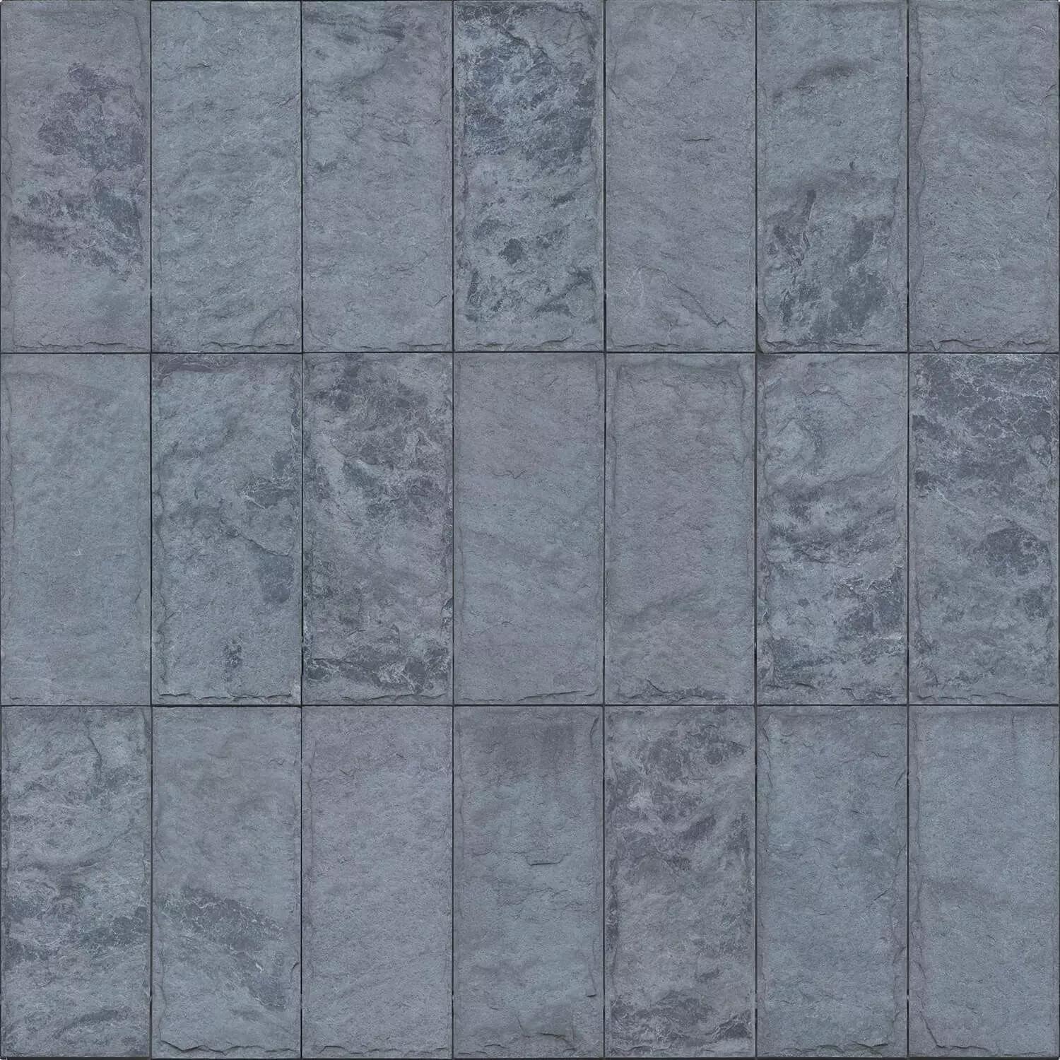 Dark Slate Brick Tile PBR Texture Texture_0