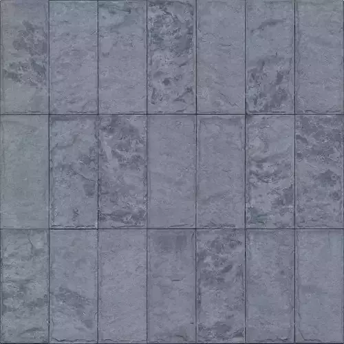  Dark Slate Brick Tile PBR Texture