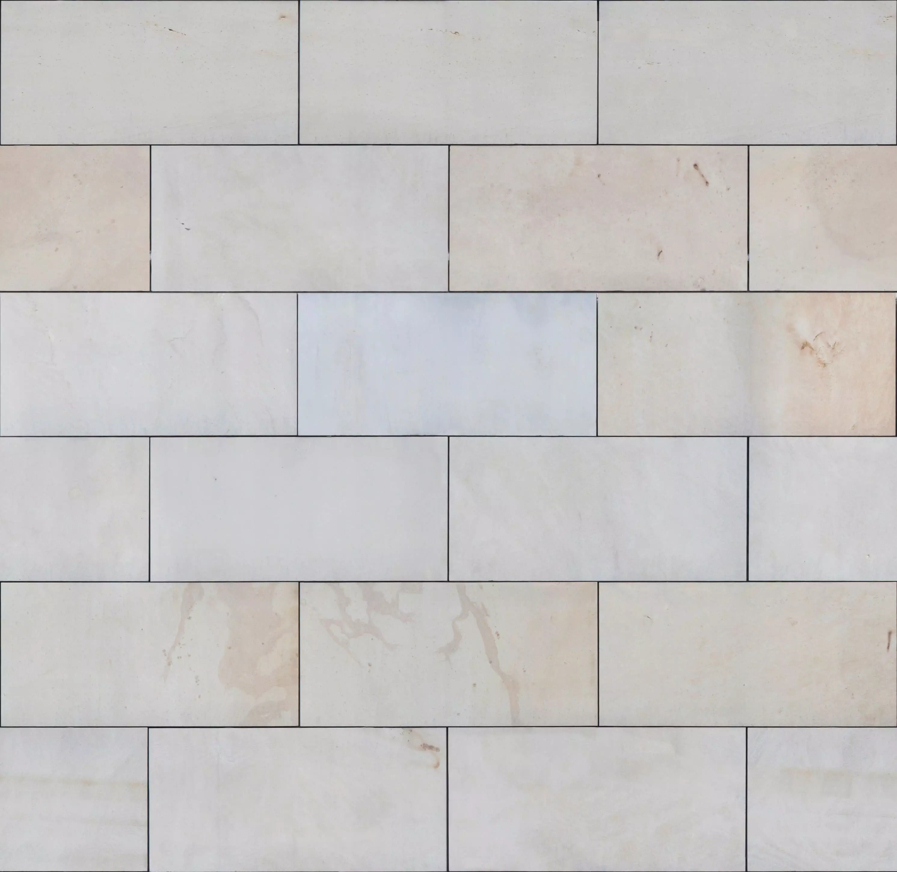  Light Ivory Marble Brick PBR Texture  Texture_0