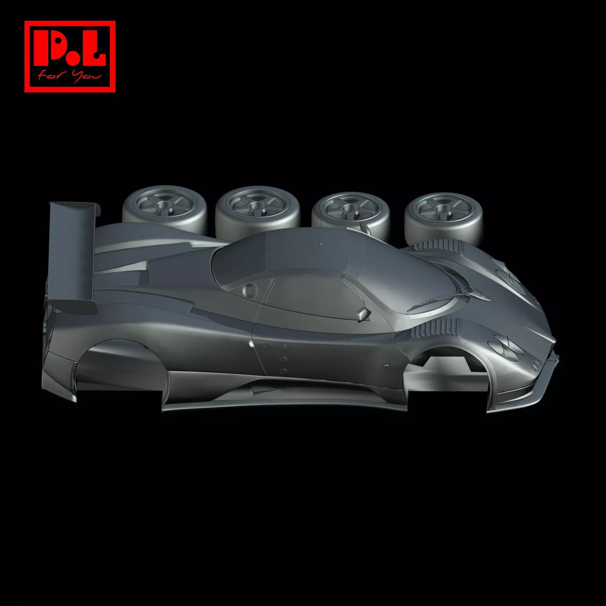 Pagani Zonda GR 2003 3D print model_2
