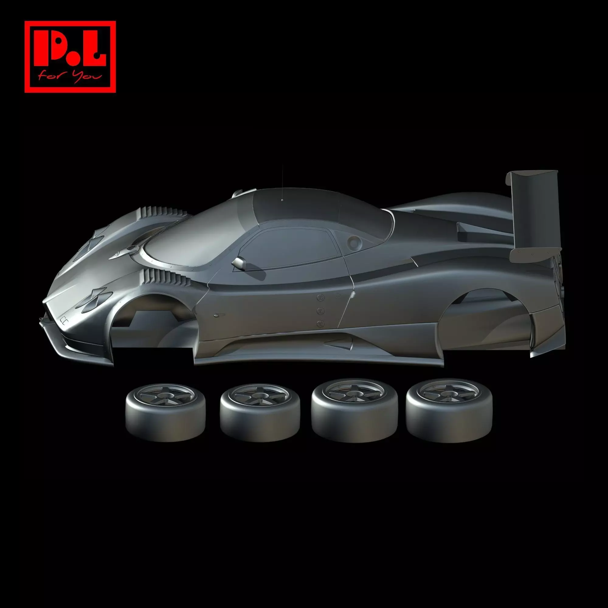 Pagani Zonda GR 2003 3D print model_6