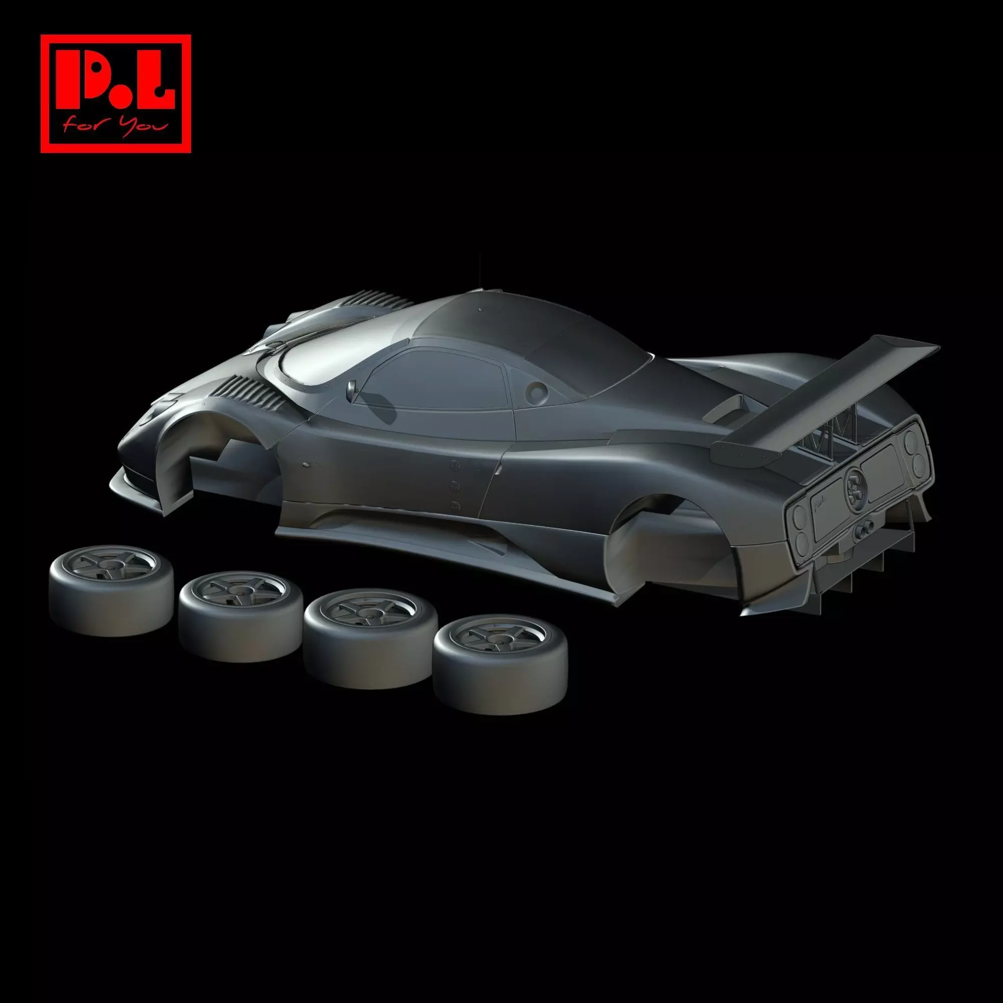 Pagani Zonda GR 2003 3D print model_5