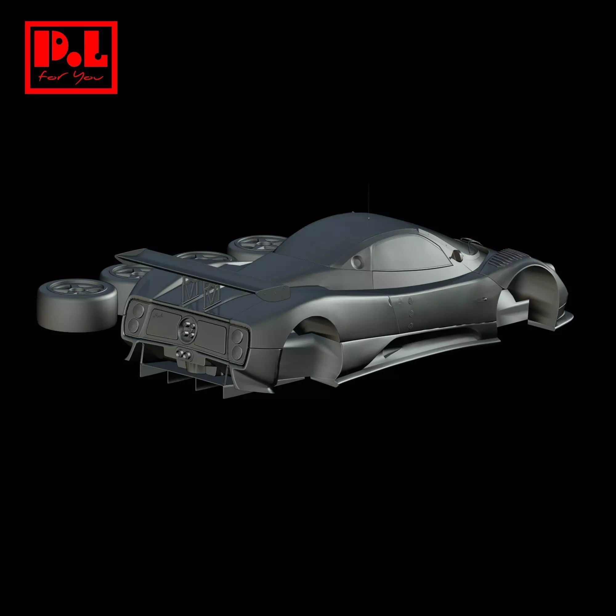 Pagani Zonda GR 2003 3D print model_3