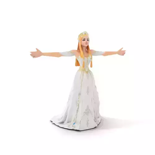 Regal Queen Figurine model pack Low-poly 3D model