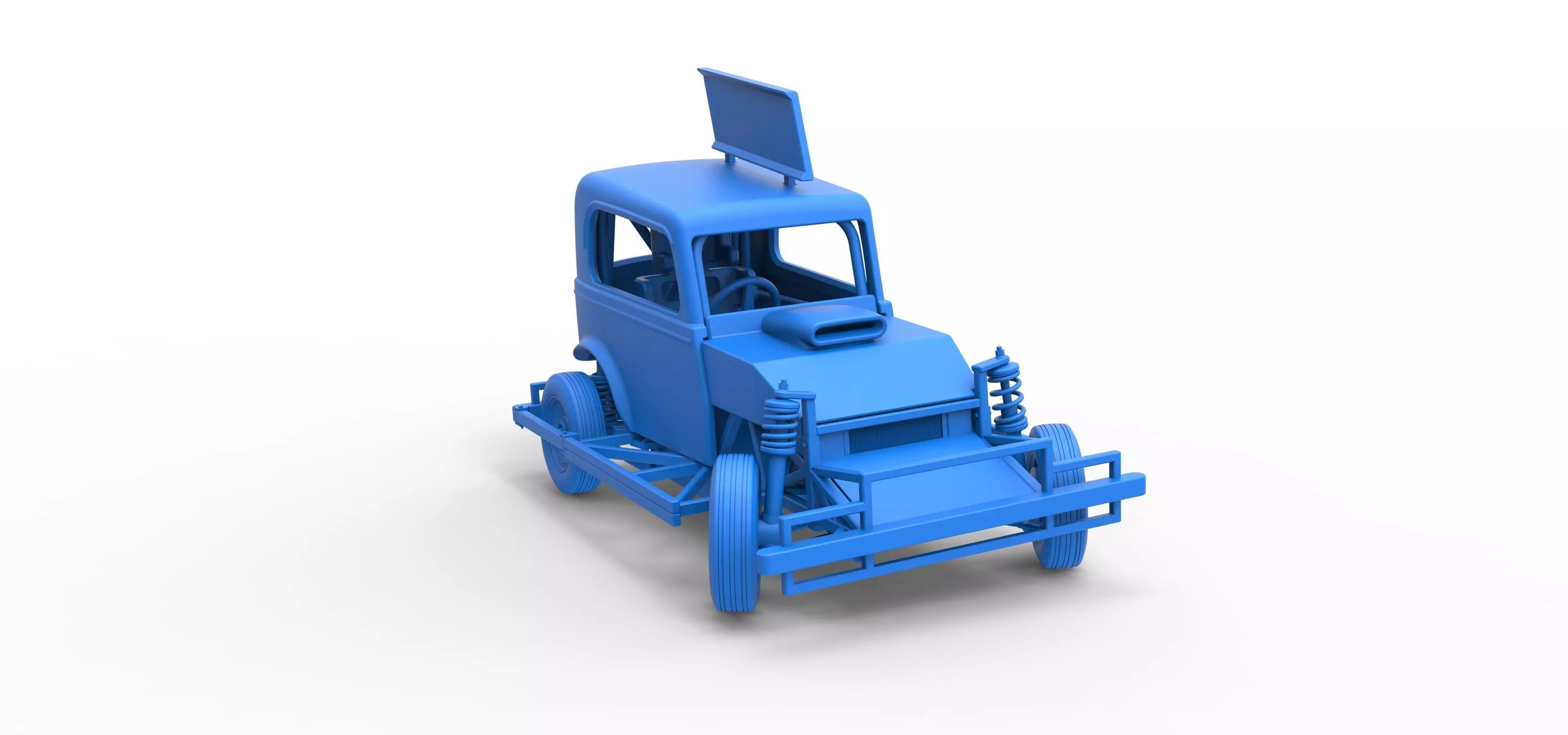 New Zealand Ministock car while turning Scale 1 to 25 3D print model_53