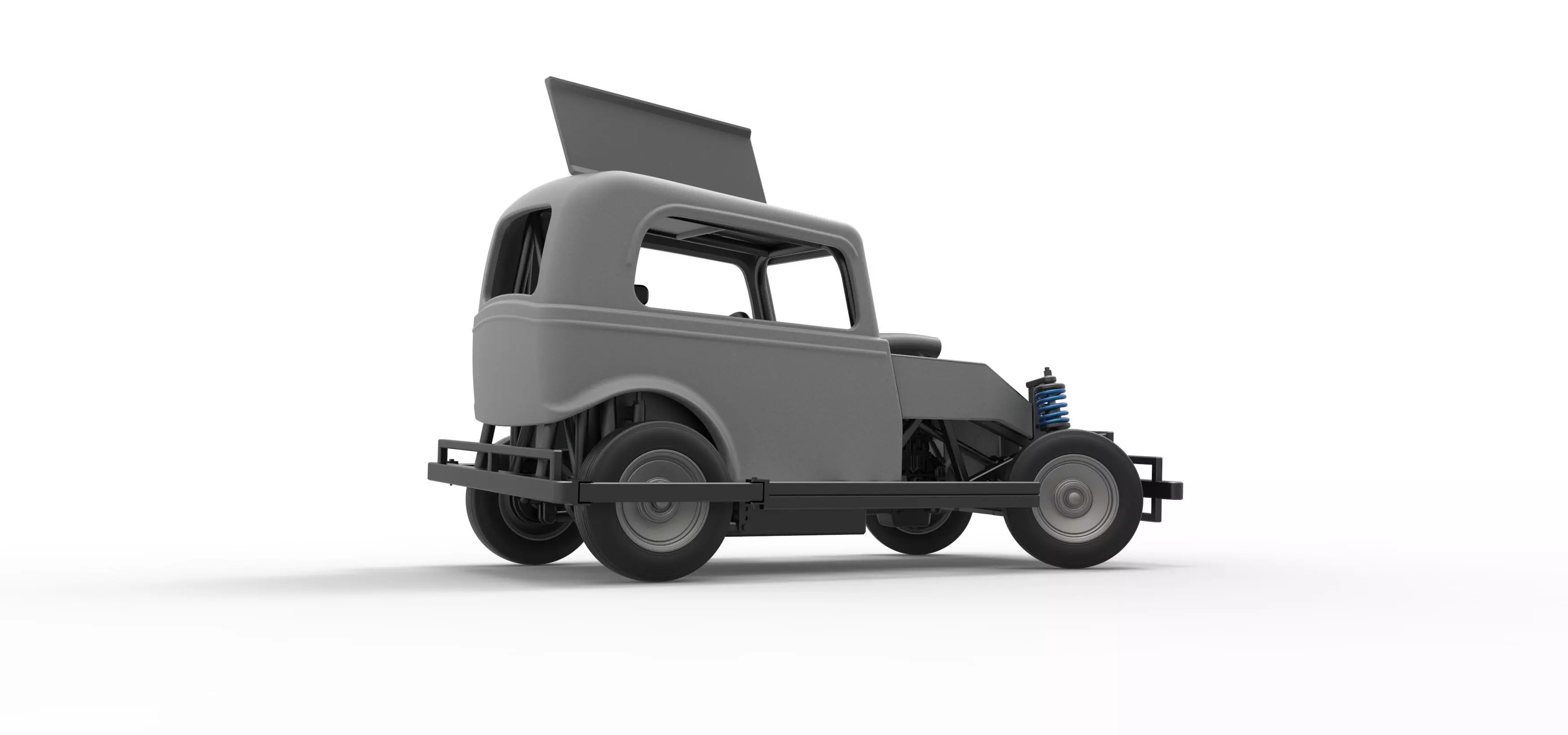 New Zealand Ministock car while turning Scale 1 to 25 3D print model_21