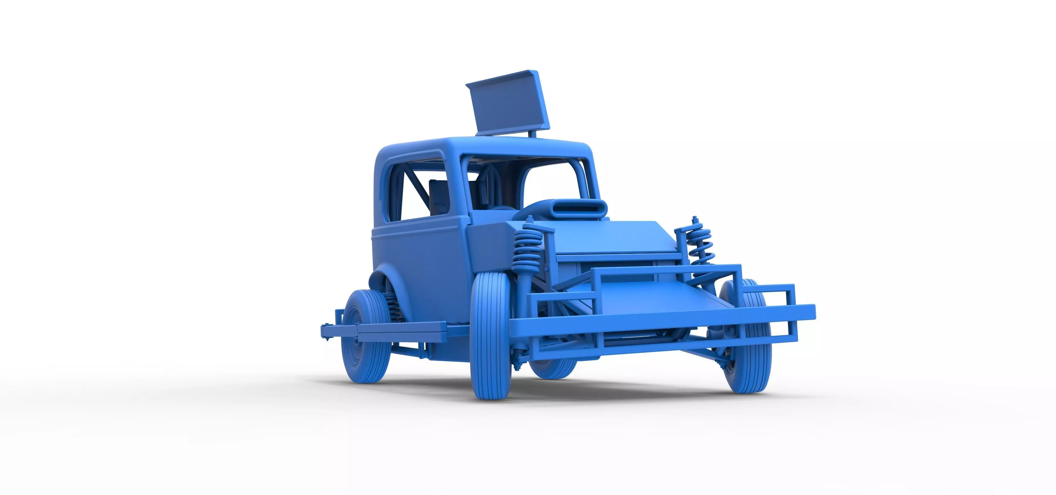 New Zealand Ministock car while turning Scale 1 to 25 3D print model_54