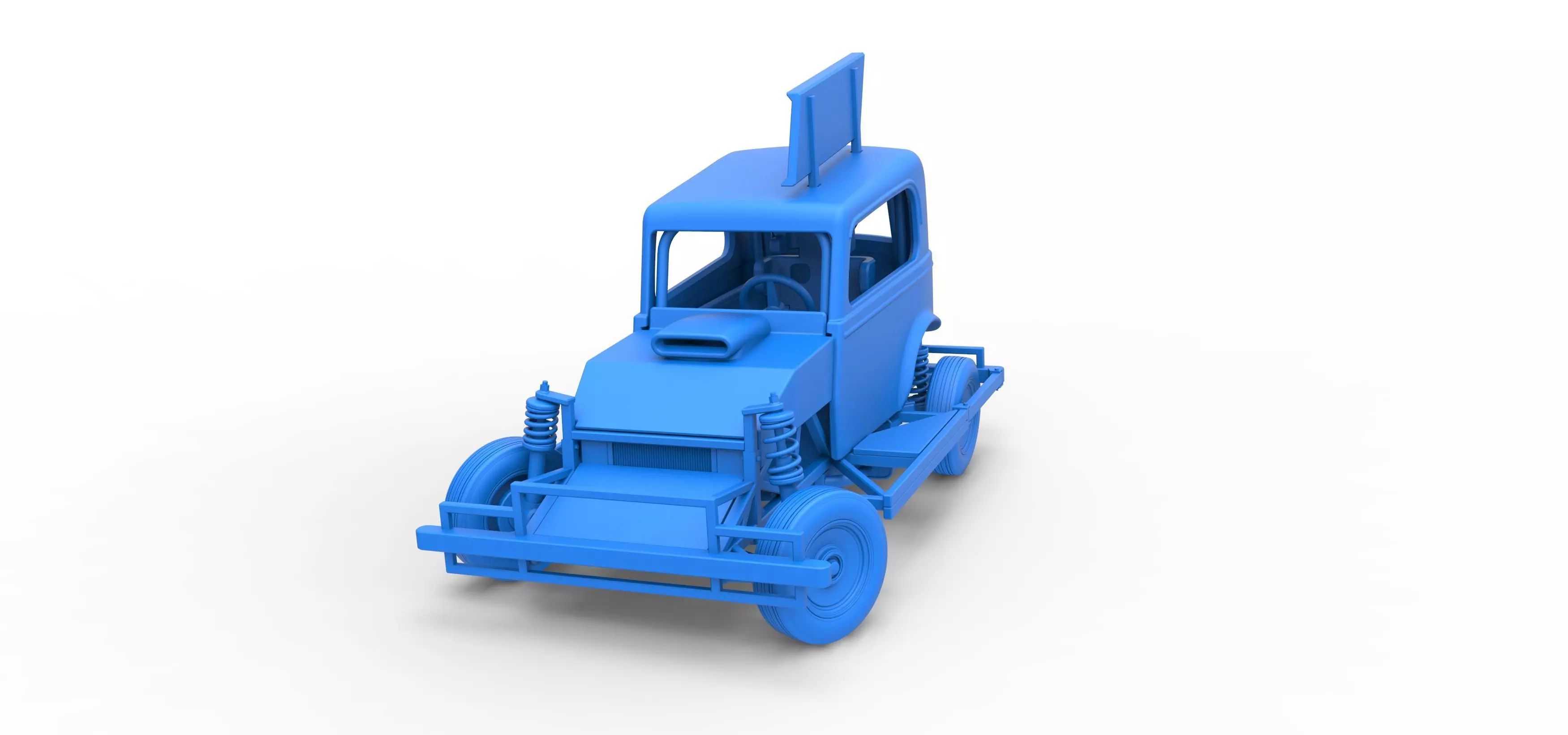 New Zealand Ministock car while turning Scale 1 to 25 3D print model_32