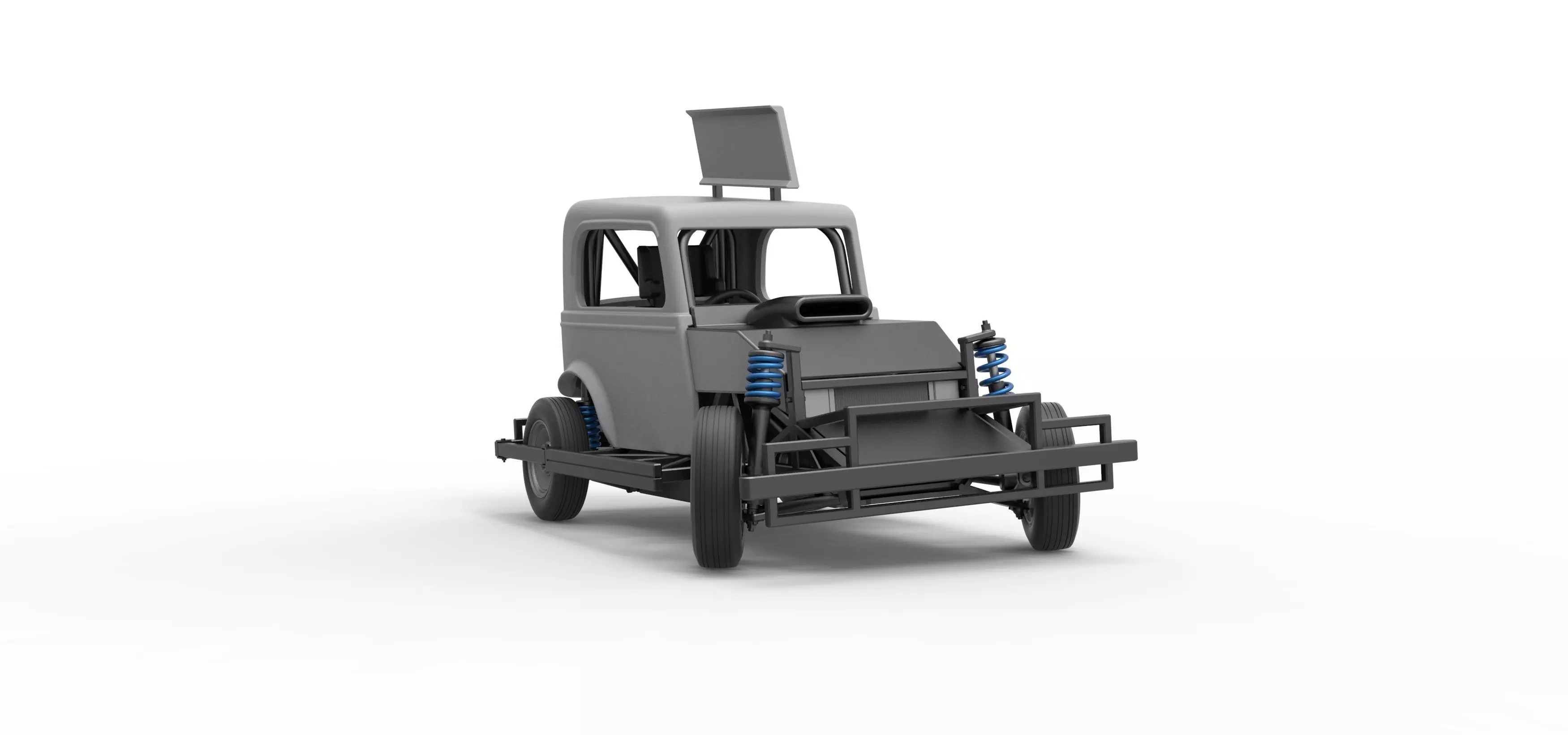 New Zealand Ministock car while turning Scale 1 to 25 3D print model_27