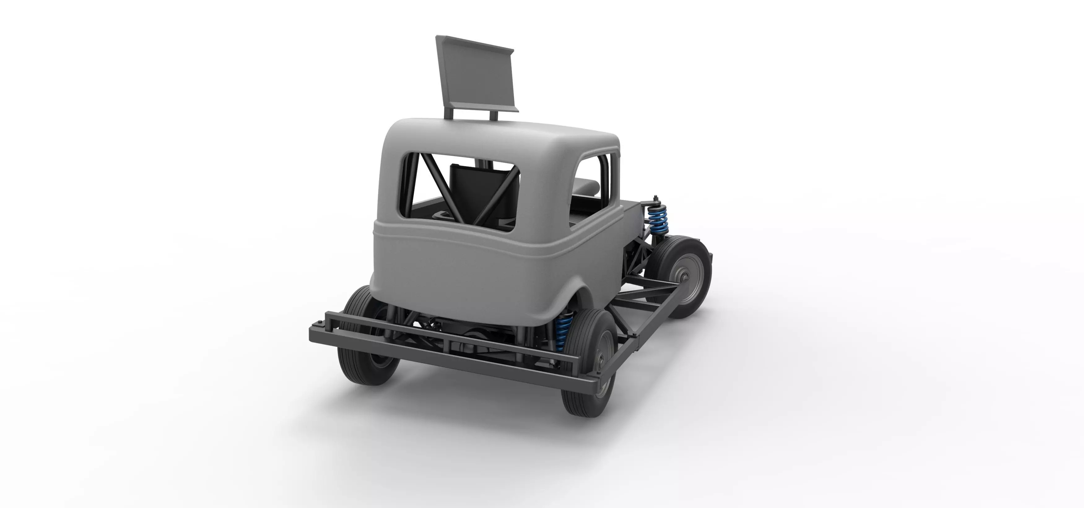 New Zealand Ministock car while turning Scale 1 to 25 3D print model_18