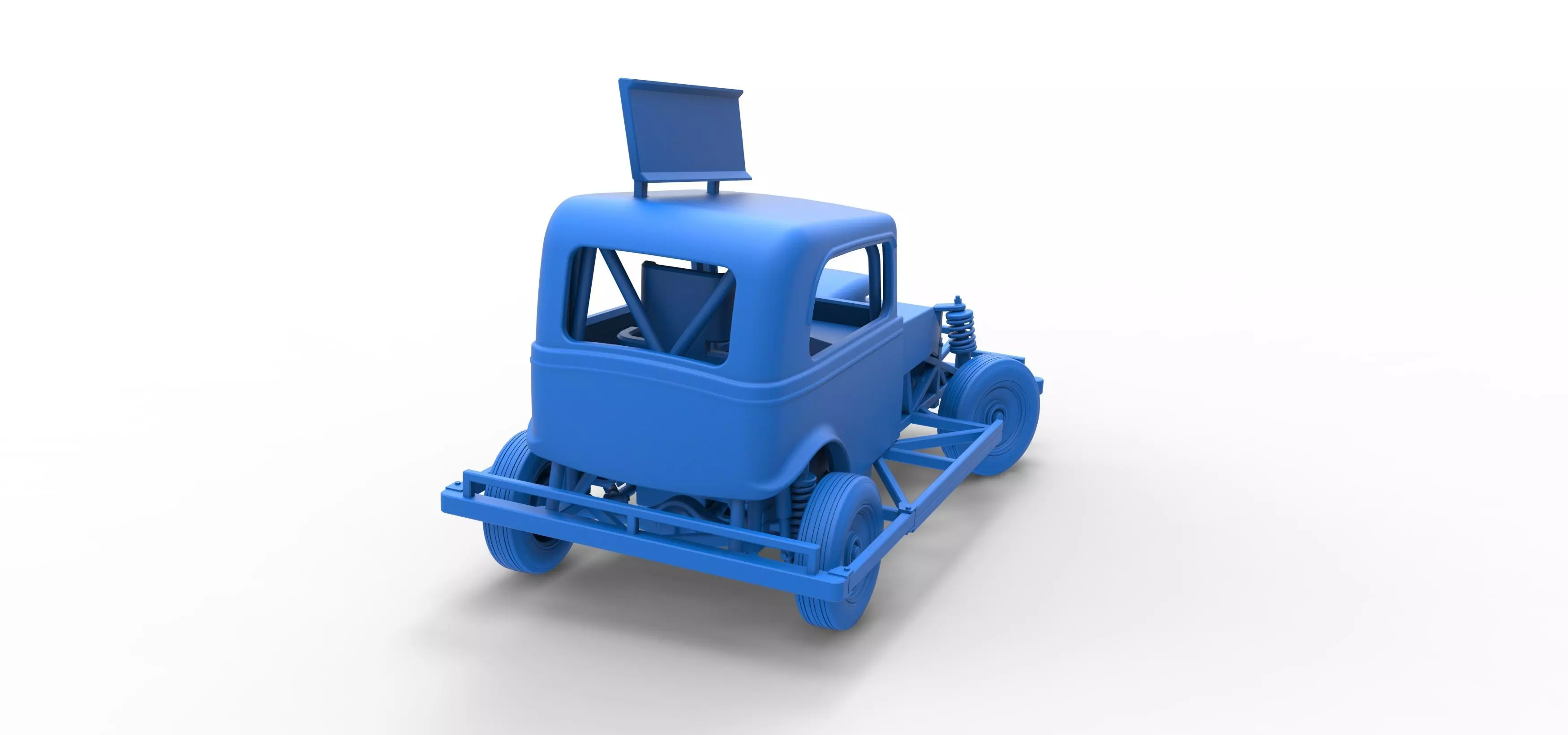 New Zealand Ministock car while turning Scale 1 to 25 3D print model_45