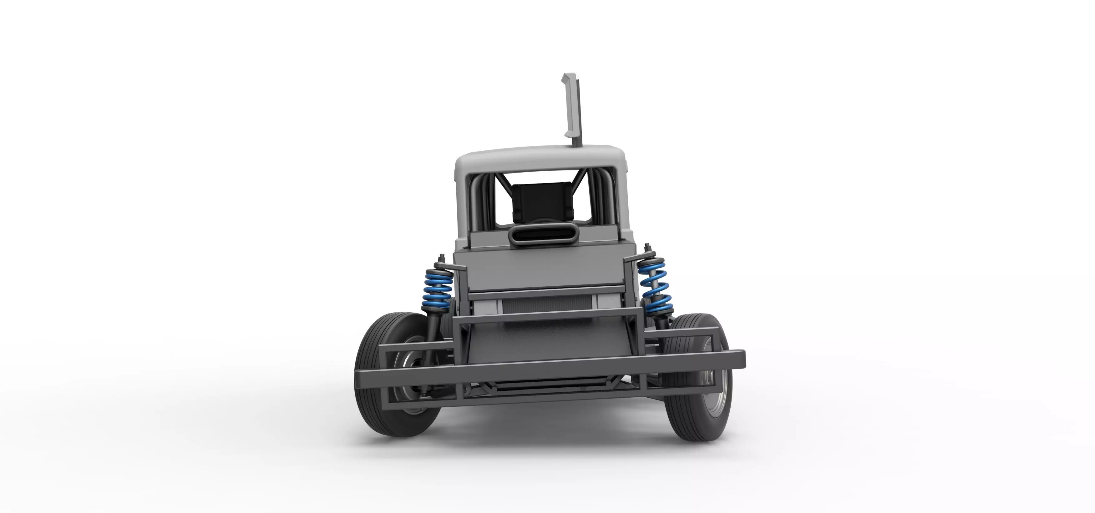 New Zealand Ministock car while turning Scale 1 to 25 3D print model_7