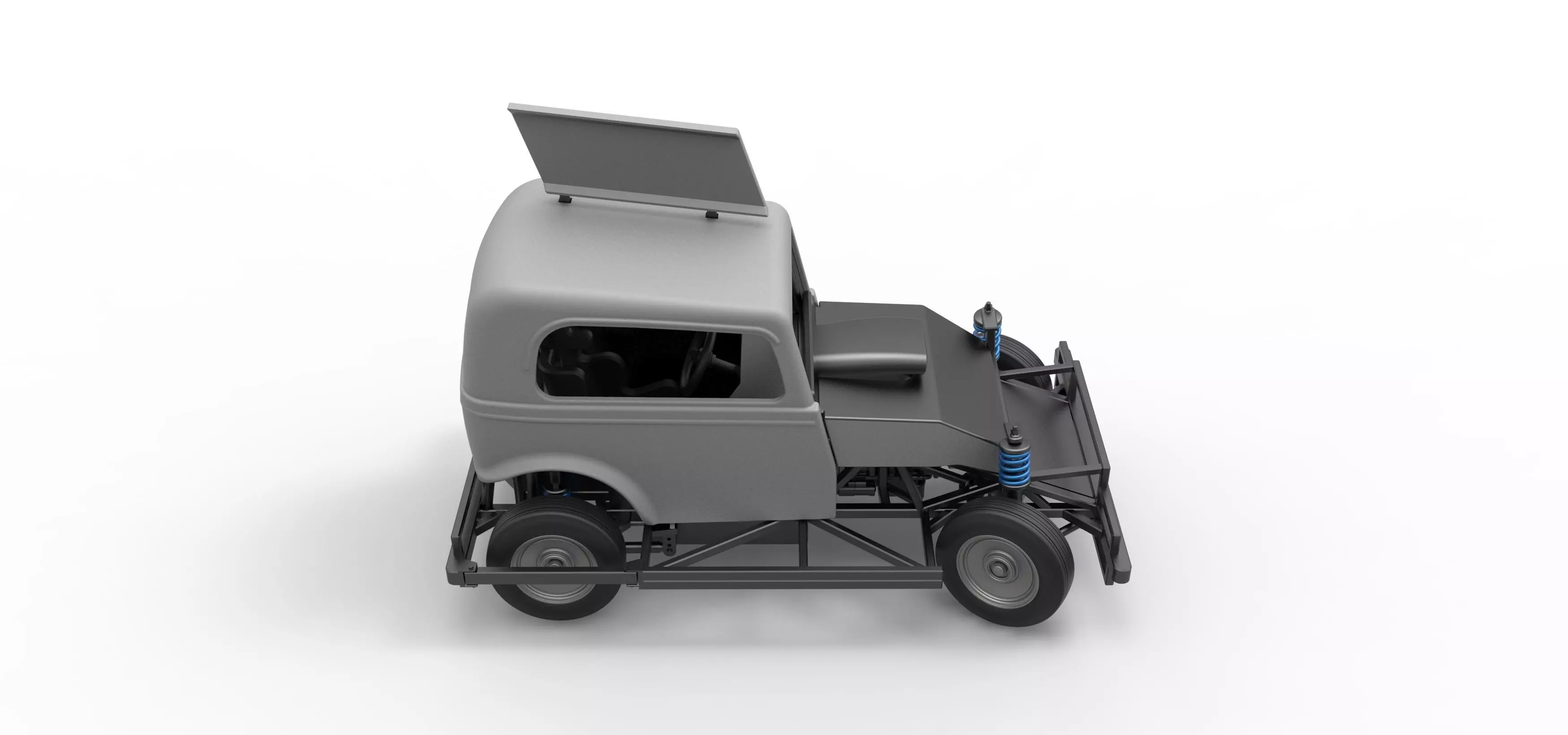 New Zealand Ministock car while turning Scale 1 to 25 3D print model_23