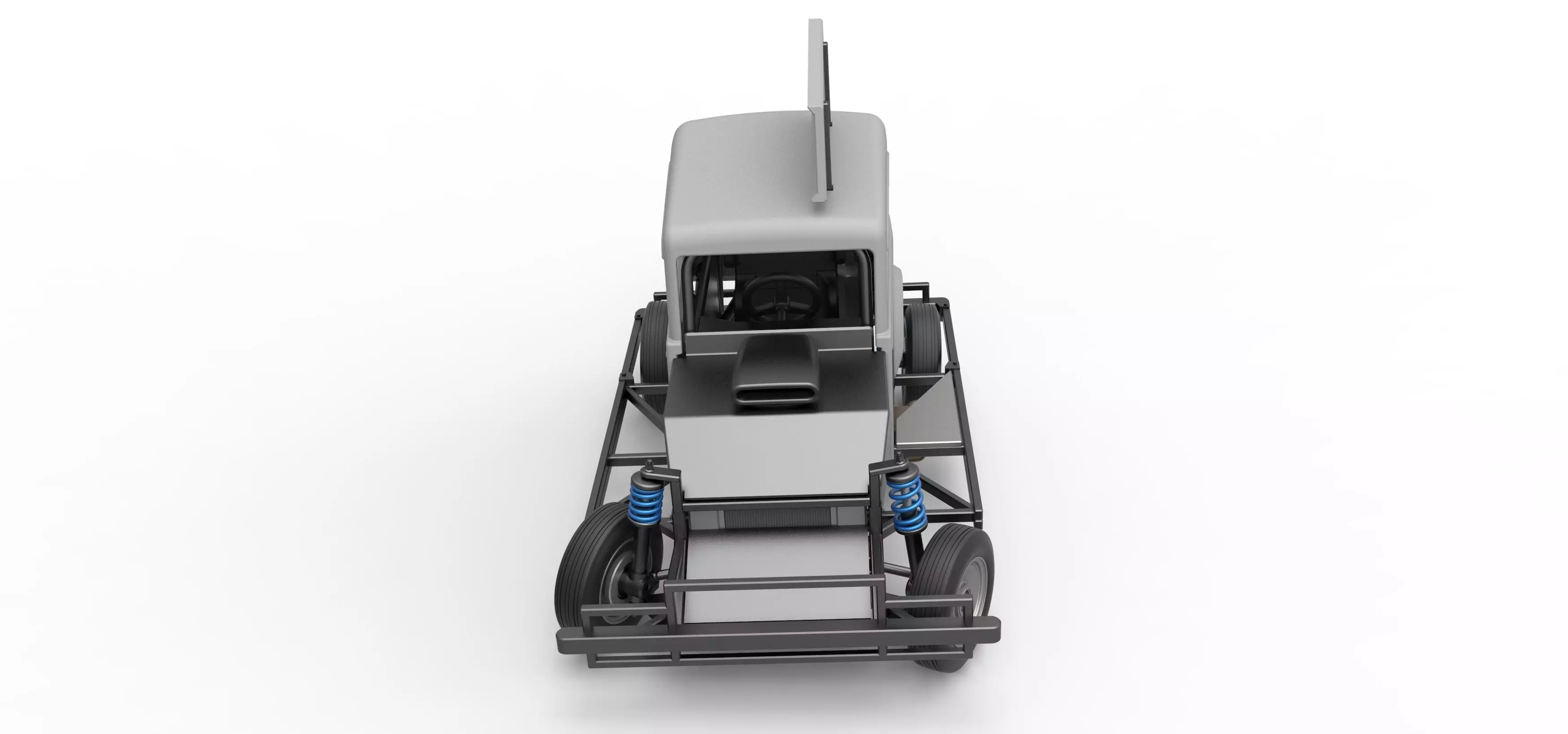 New Zealand Ministock car while turning Scale 1 to 25 3D print model_8