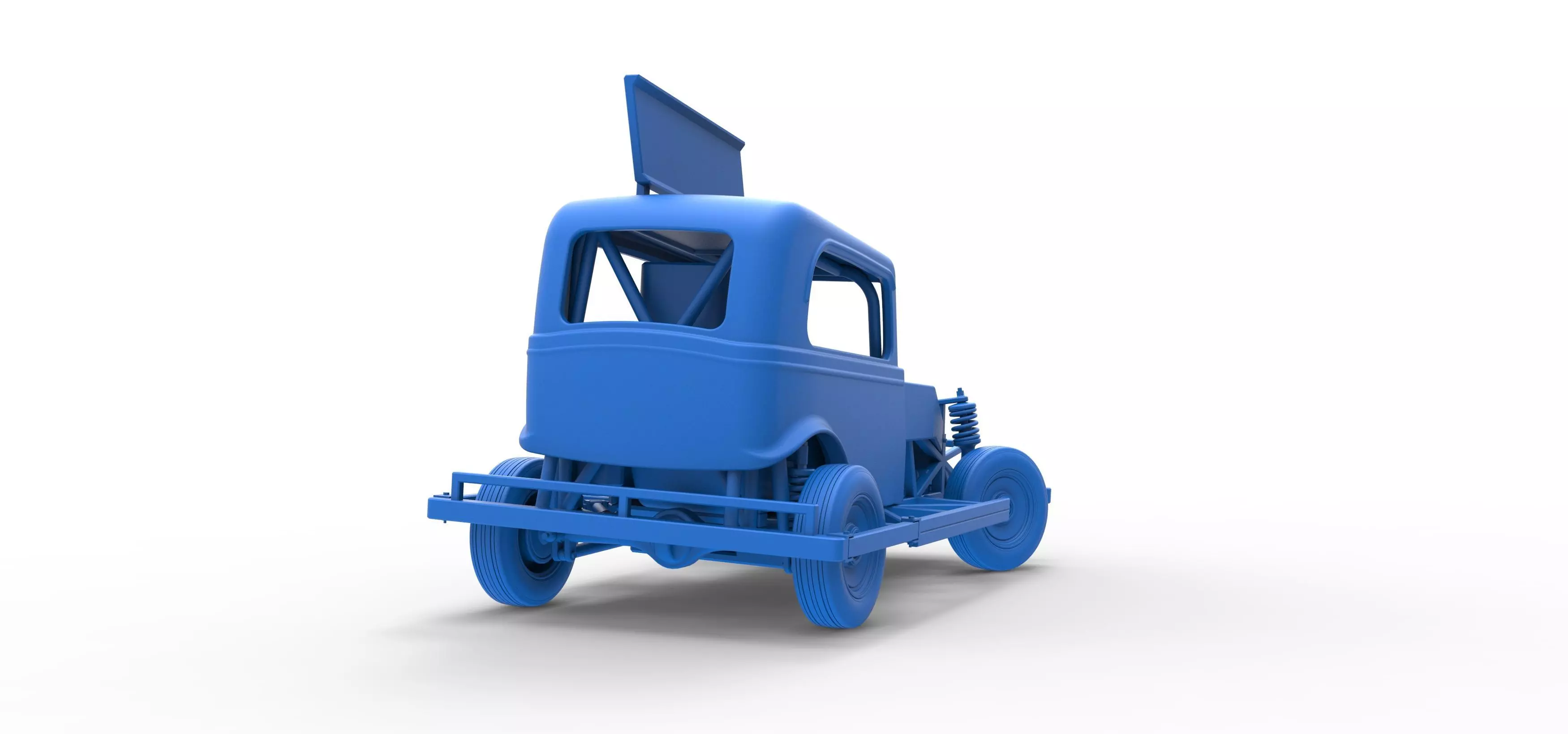 New Zealand Ministock car while turning Scale 1 to 25 3D print model_46