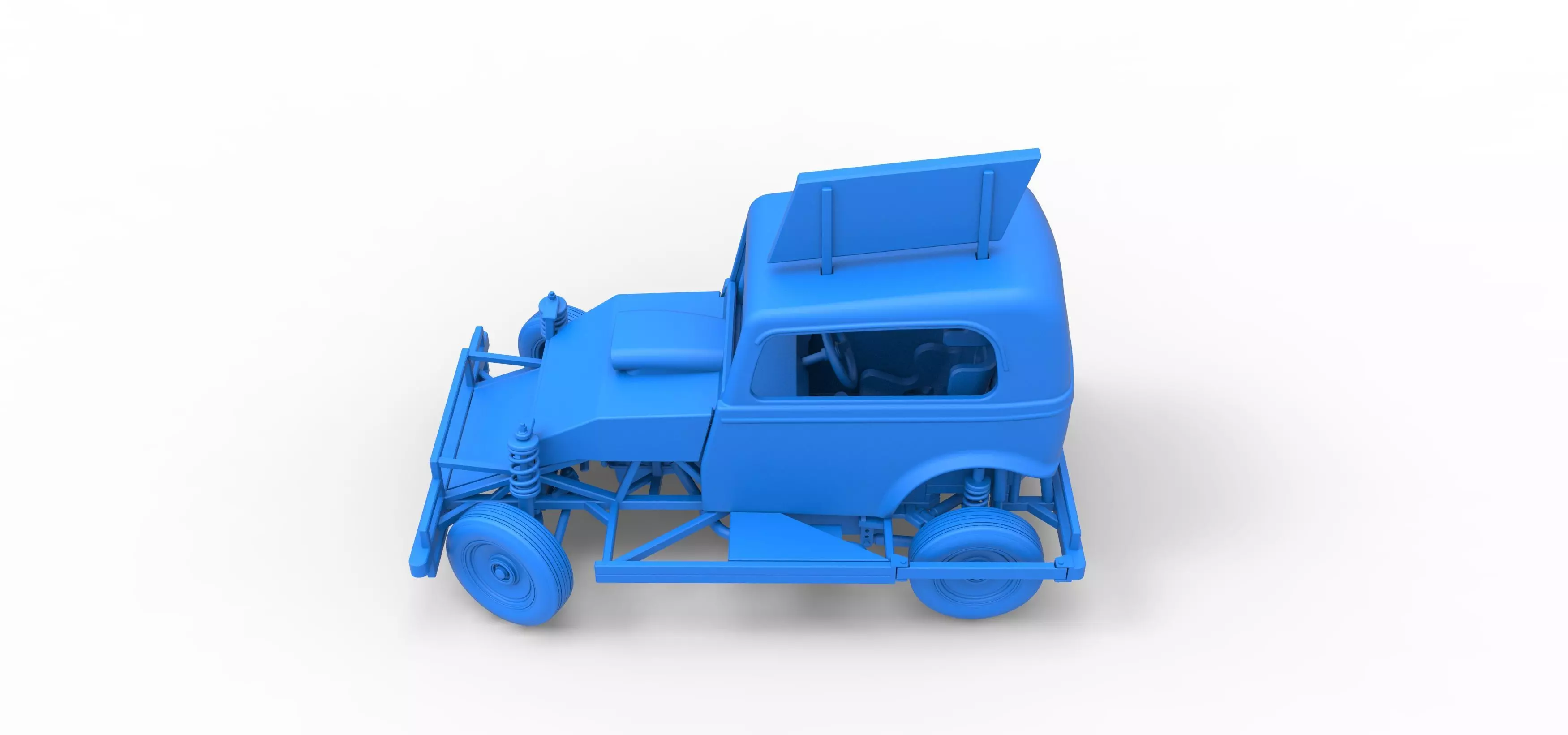New Zealand Ministock car while turning Scale 1 to 25 3D print model_37