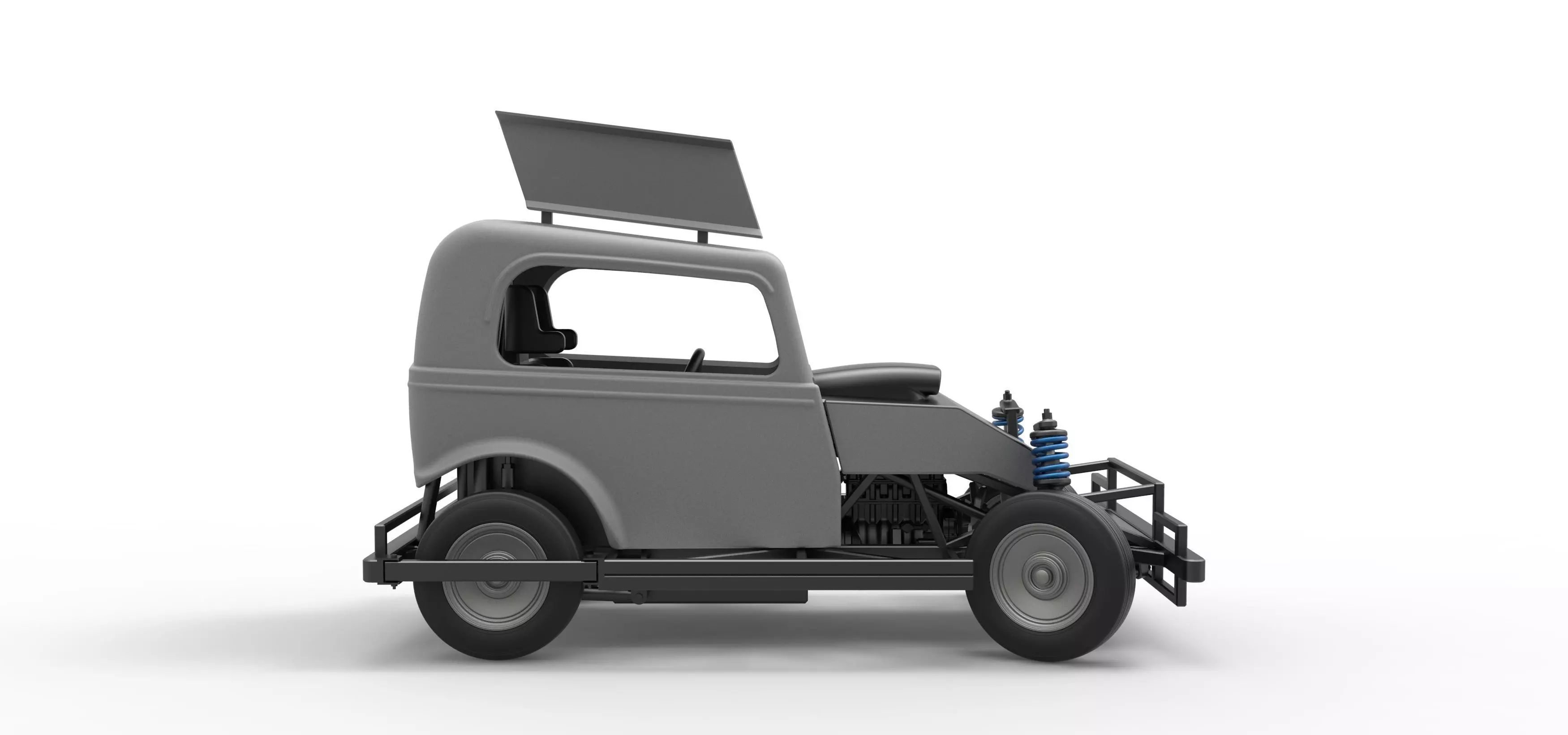 New Zealand Ministock car while turning Scale 1 to 25 3D print model_22