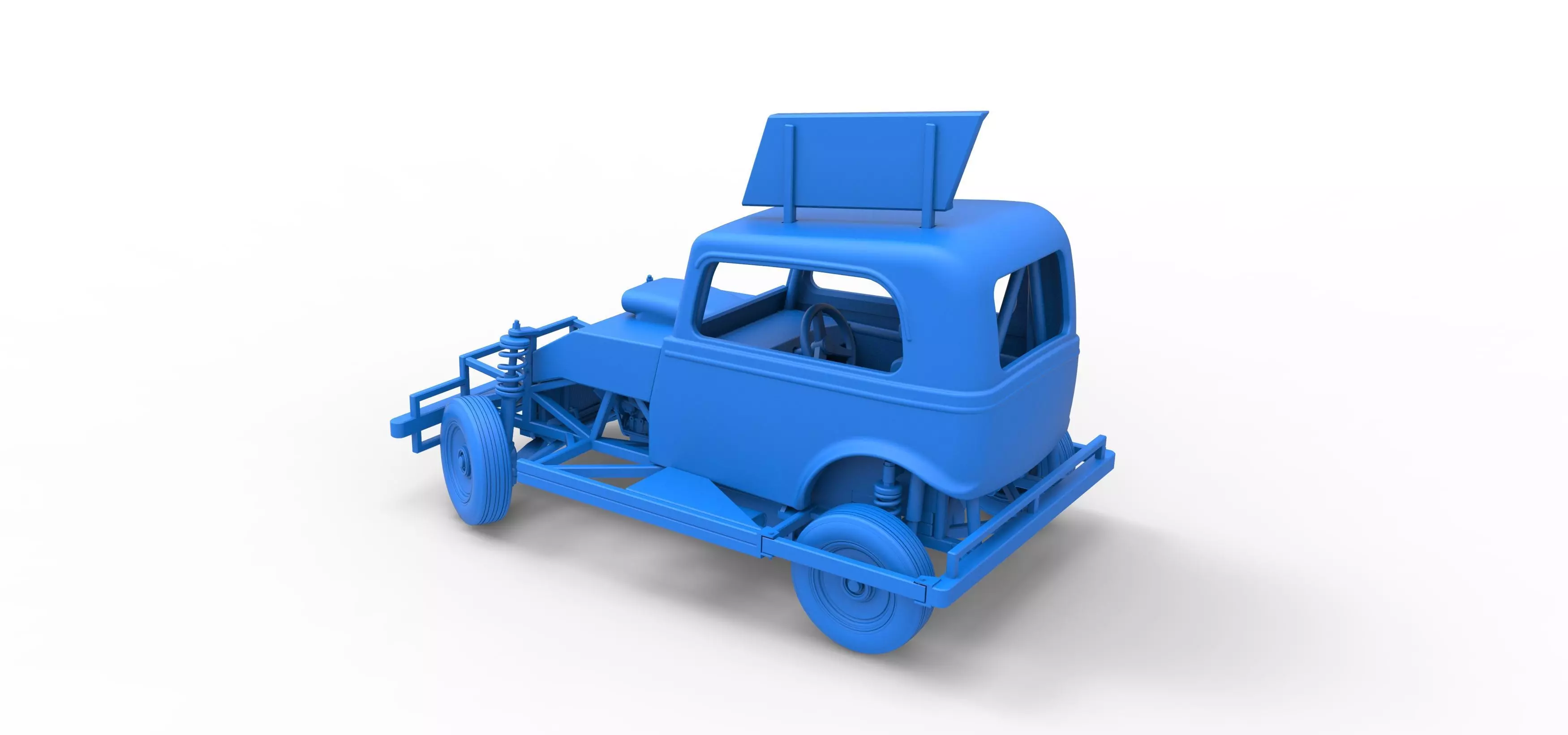 New Zealand Ministock car while turning Scale 1 to 25 3D print model_39