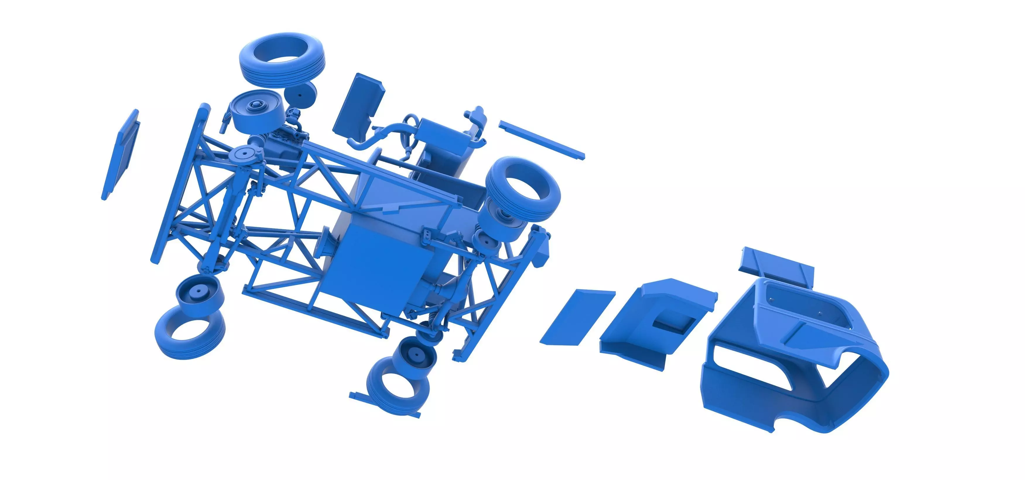 New Zealand Ministock car while turning Scale 1 to 25 3D print model_57