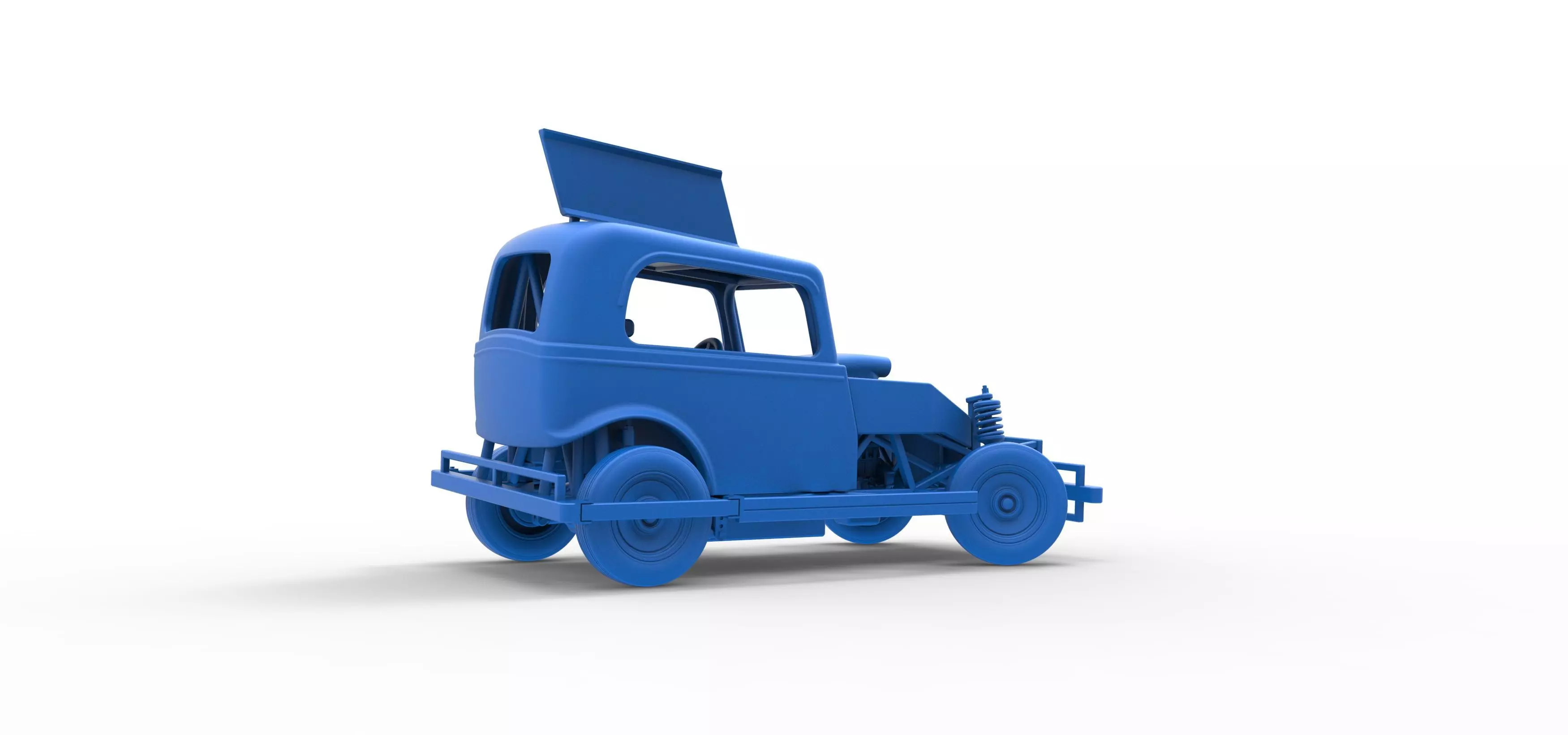 New Zealand Ministock car while turning Scale 1 to 25 3D print model_48