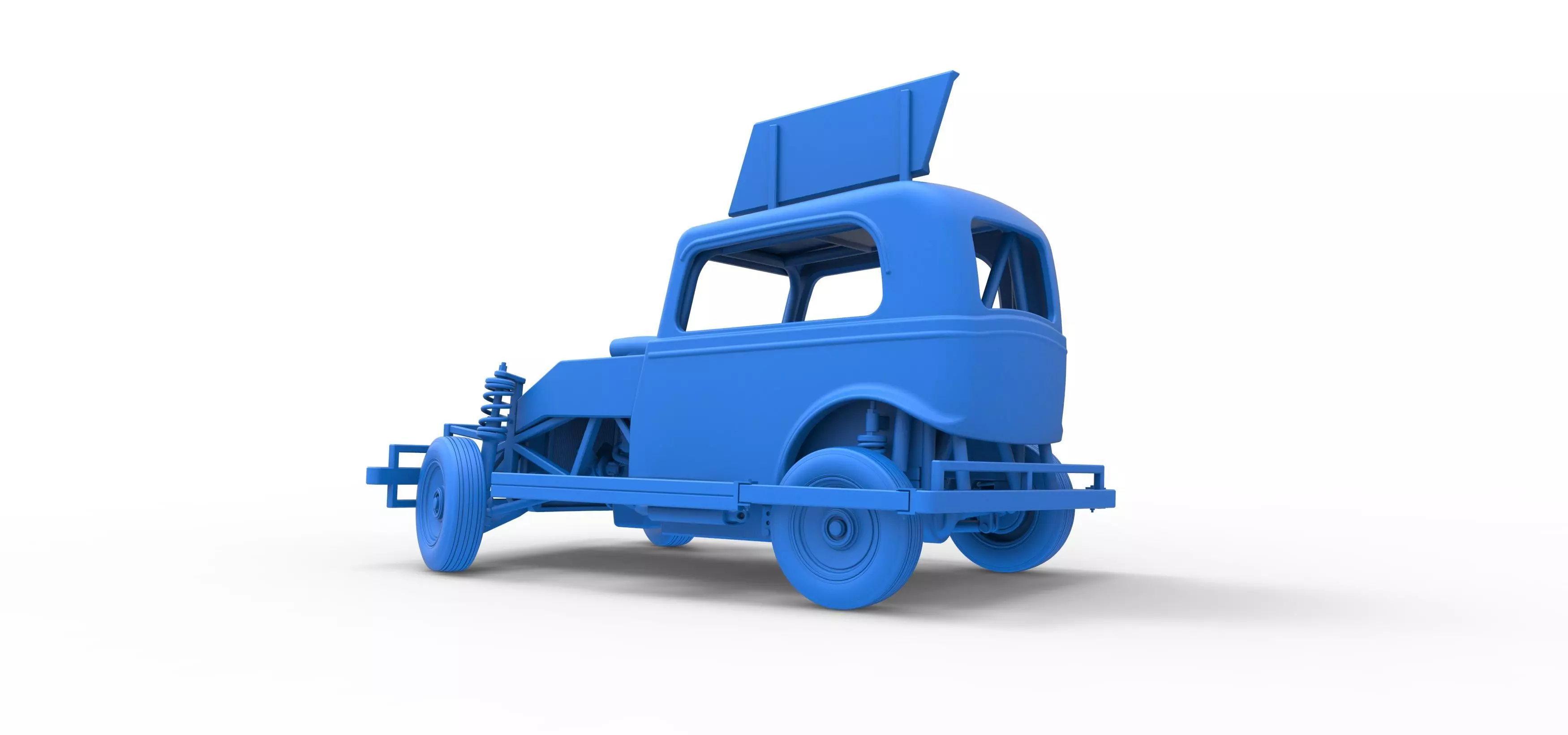 New Zealand Ministock car while turning Scale 1 to 25 3D print model_40