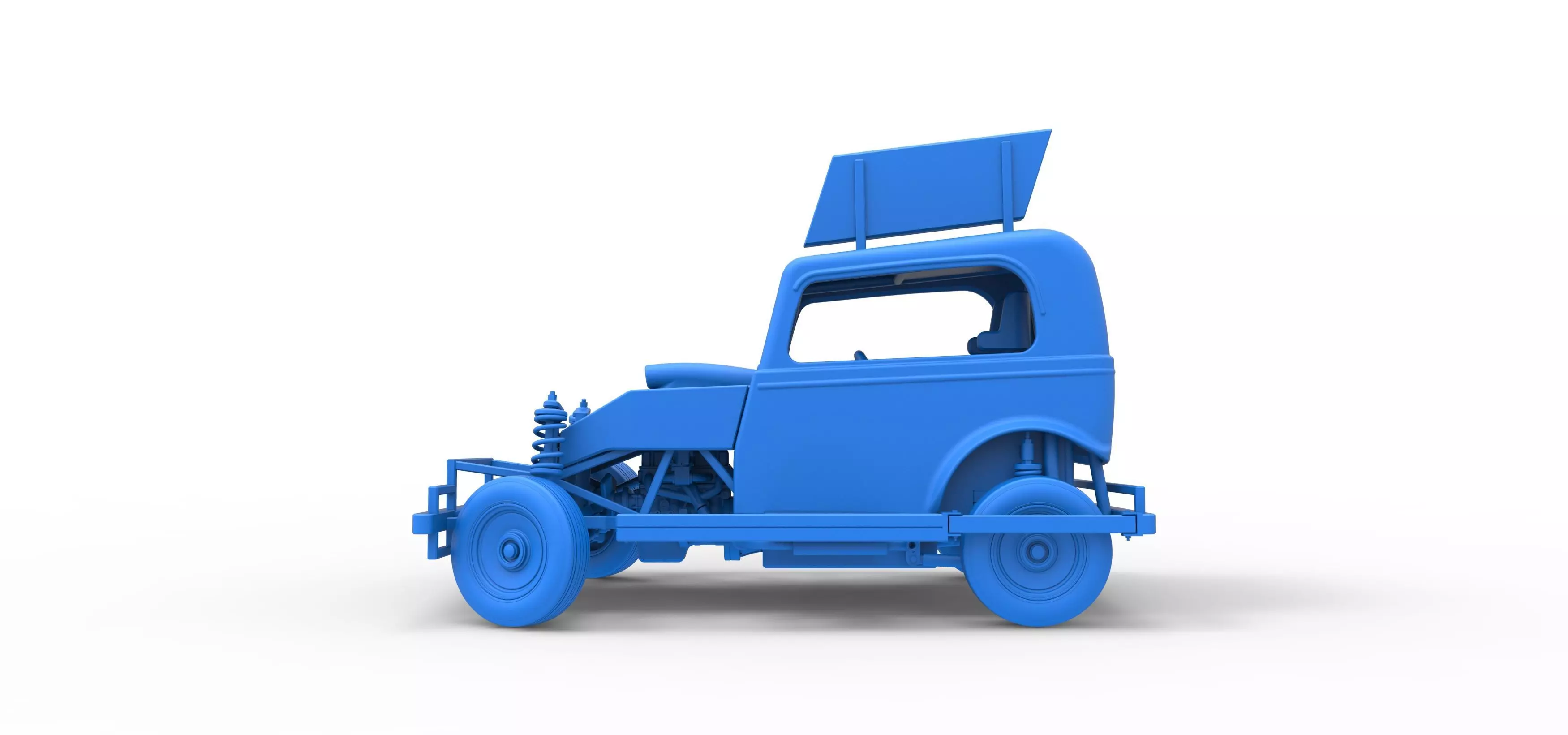 New Zealand Ministock car while turning Scale 1 to 25 3D print model_36