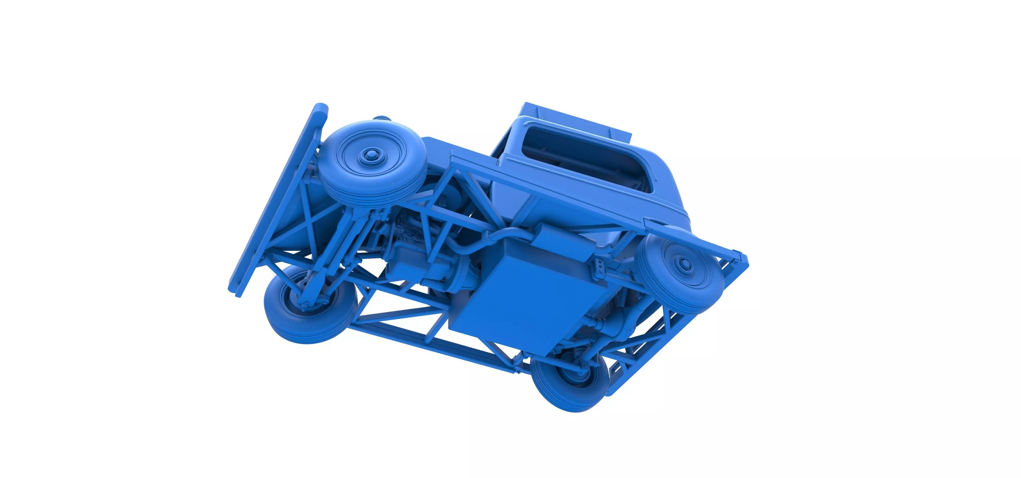 New Zealand Ministock car while turning Scale 1 to 25 3D print model_30