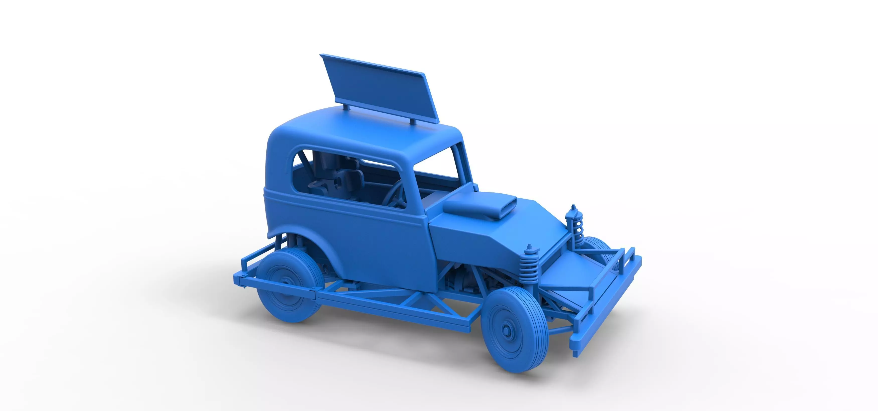 New Zealand Ministock car while turning Scale 1 to 25 3D print model_51