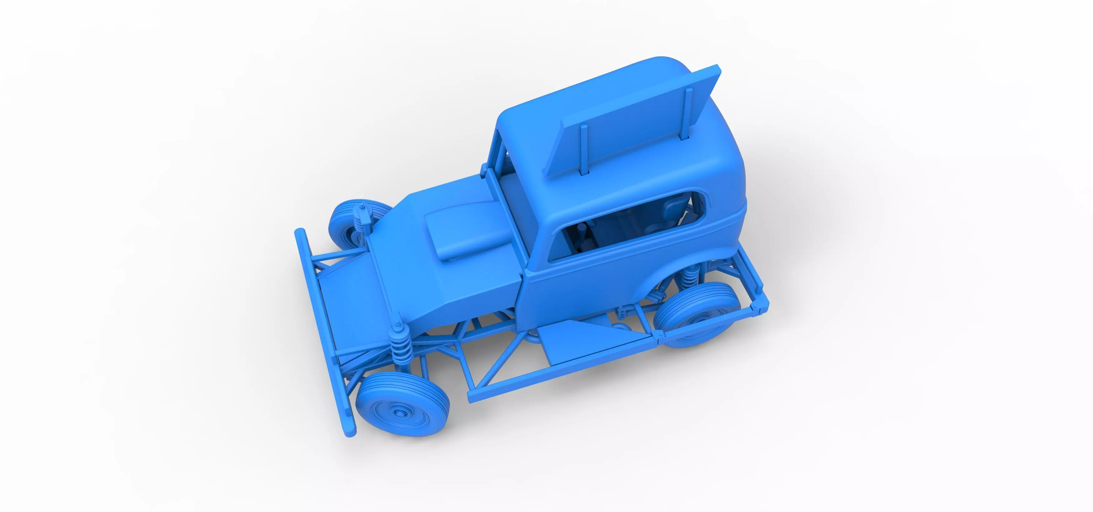 New Zealand Ministock car while turning Scale 1 to 25 3D print model_31