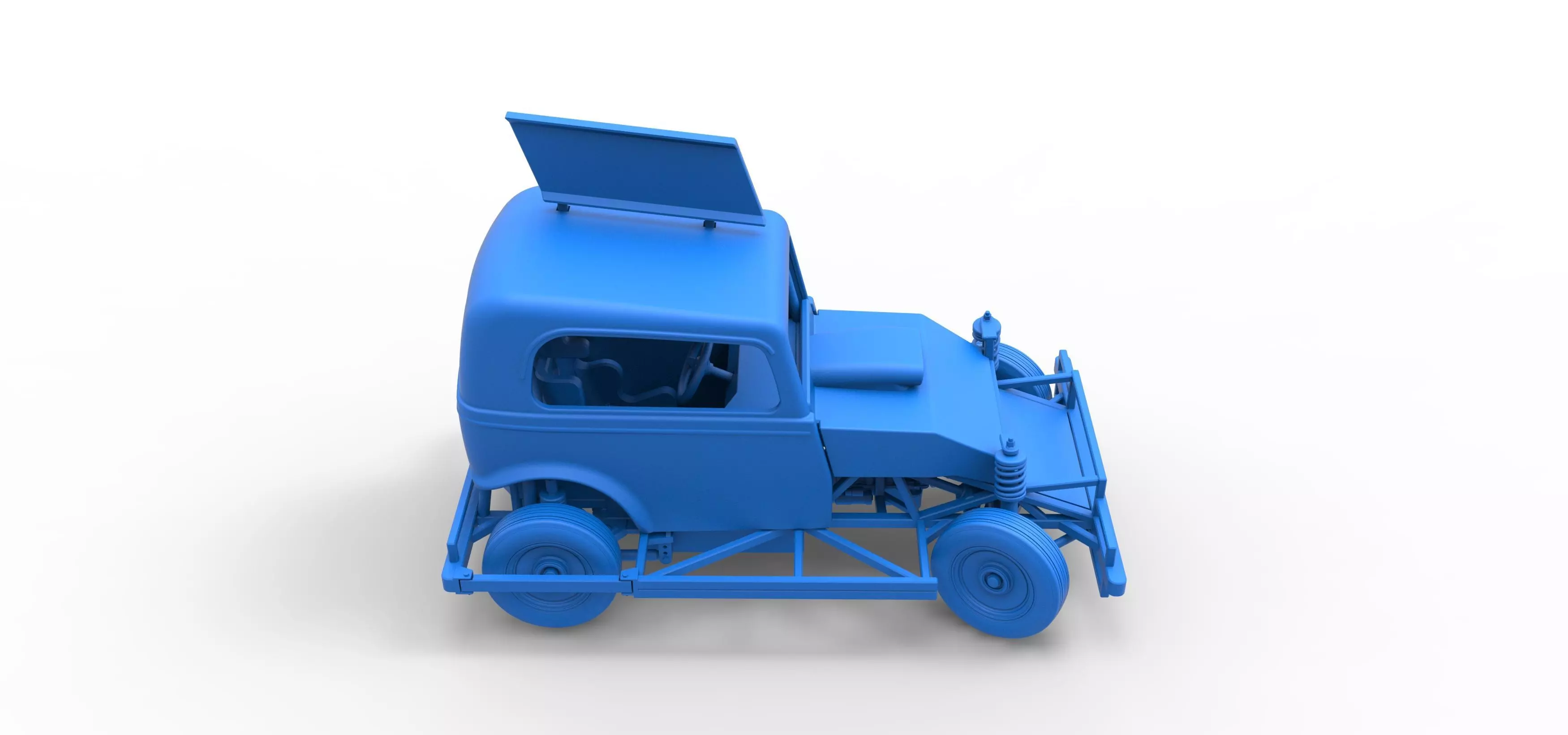 New Zealand Ministock car while turning Scale 1 to 25 3D print model_50