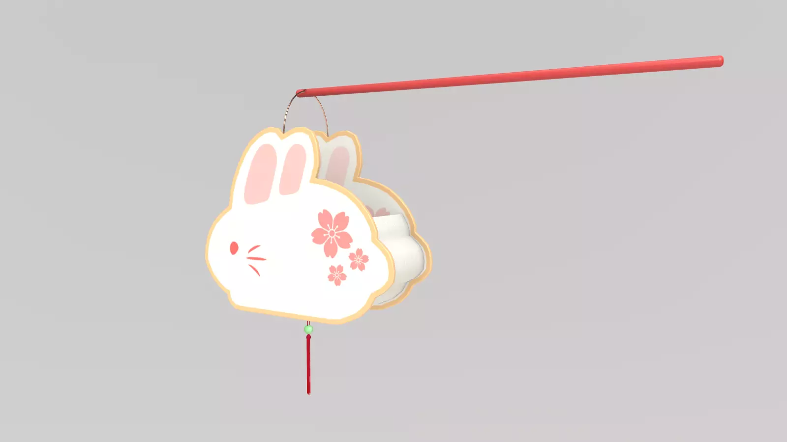 Low-Poly Mid-Autumn Rabbit Lantern Low-poly 3D model_6